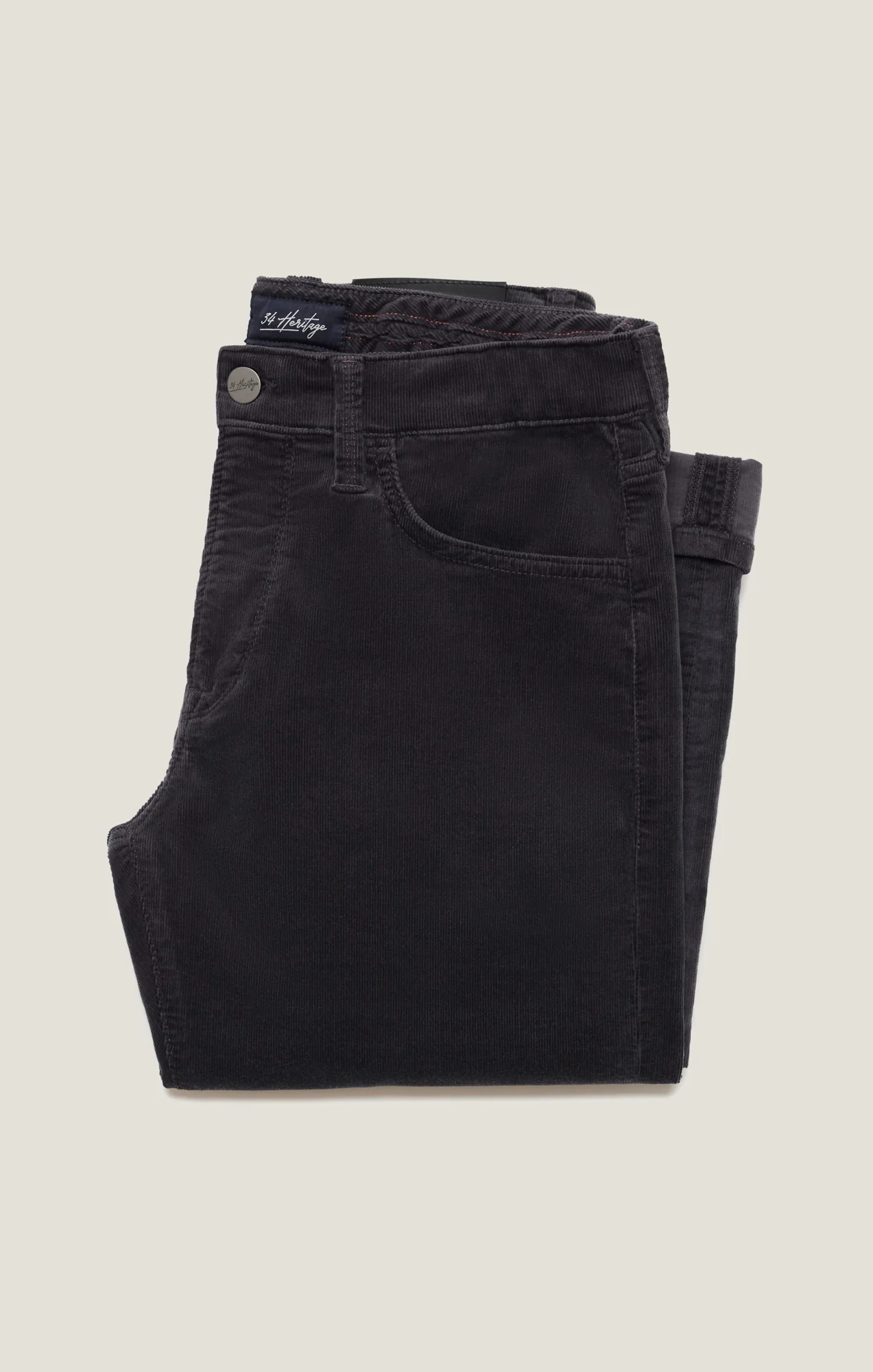 Courage Straight Leg Pants in Charcoal Cord - Image 8