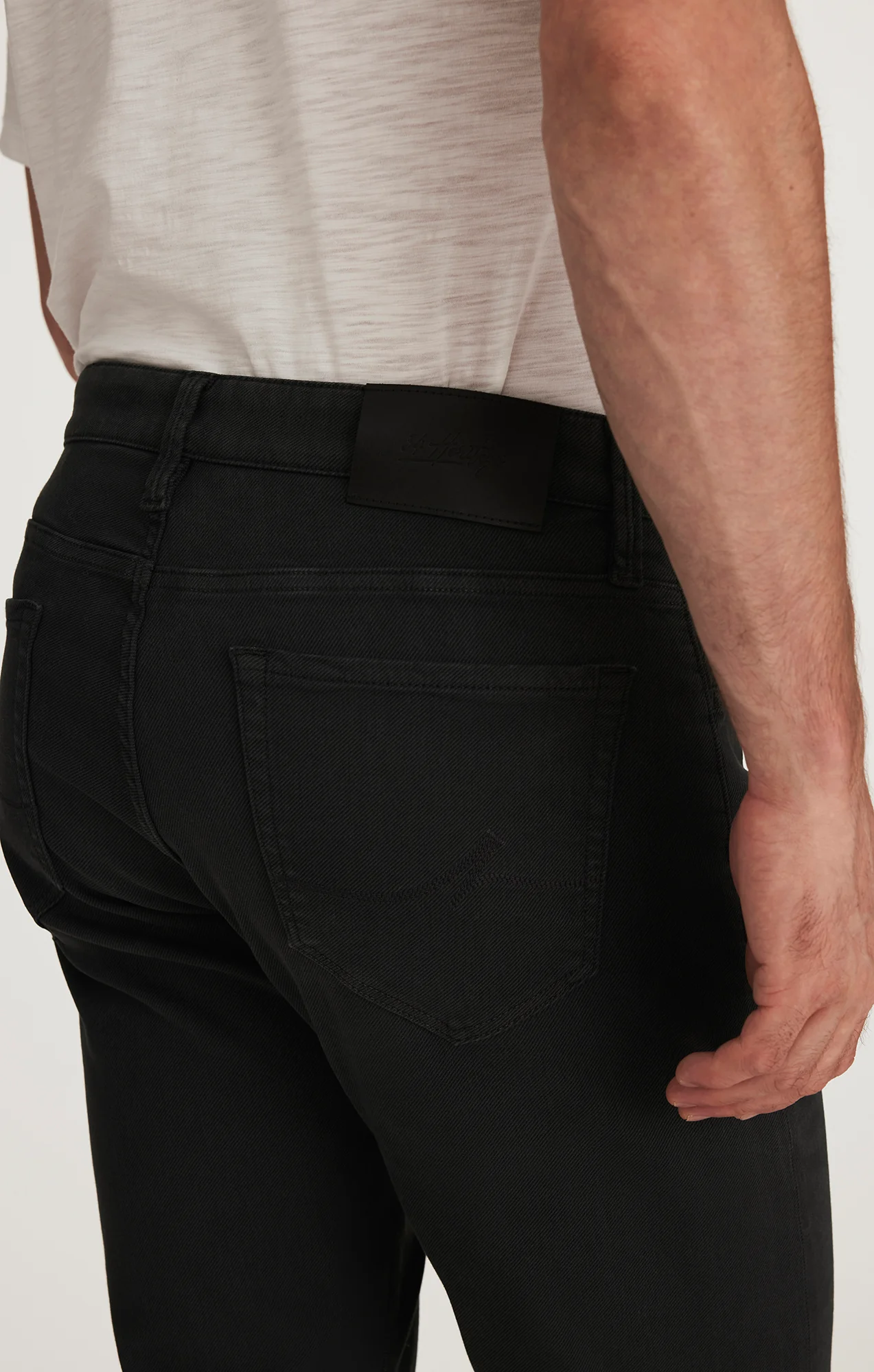 Courage Straight Leg Pants in Charcoal Diagonal - Image 4
