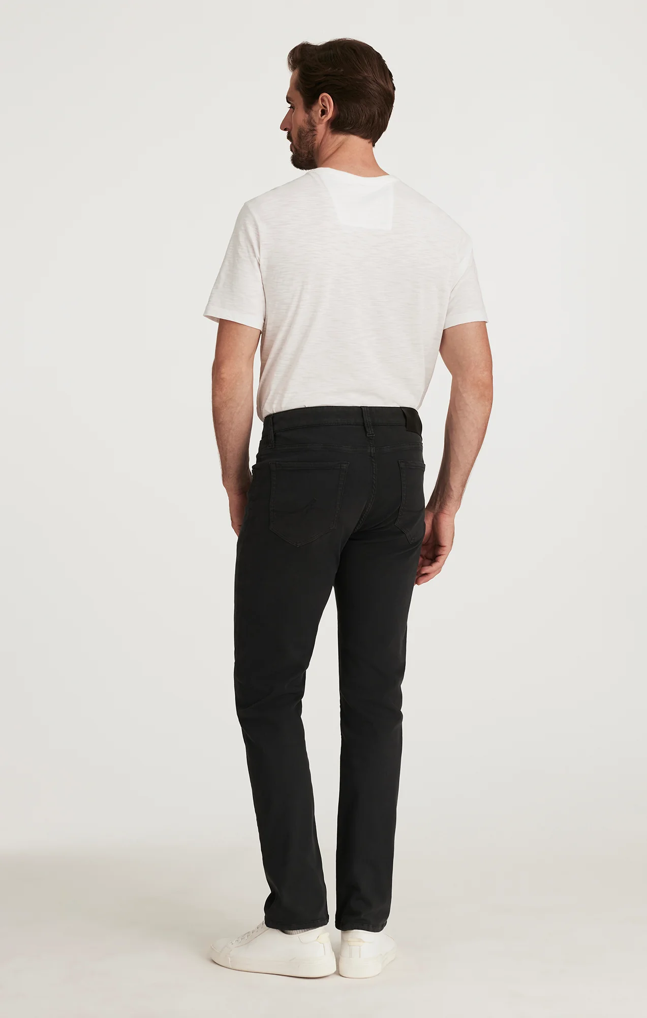 Courage Straight Leg Pants in Charcoal Diagonal - Image 5