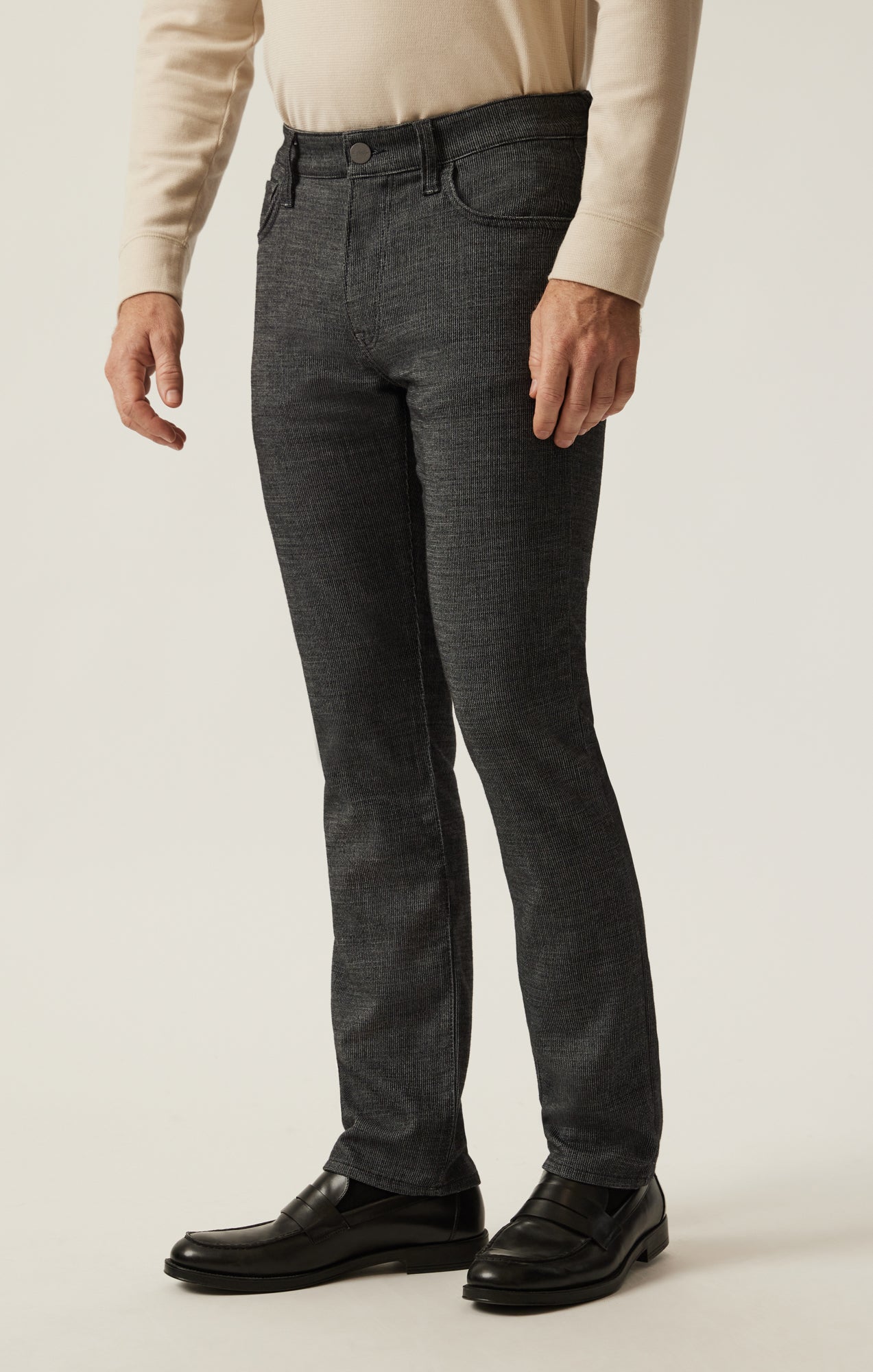 Courage Straight Leg Pants in Charcoal Fancy - Image 3
