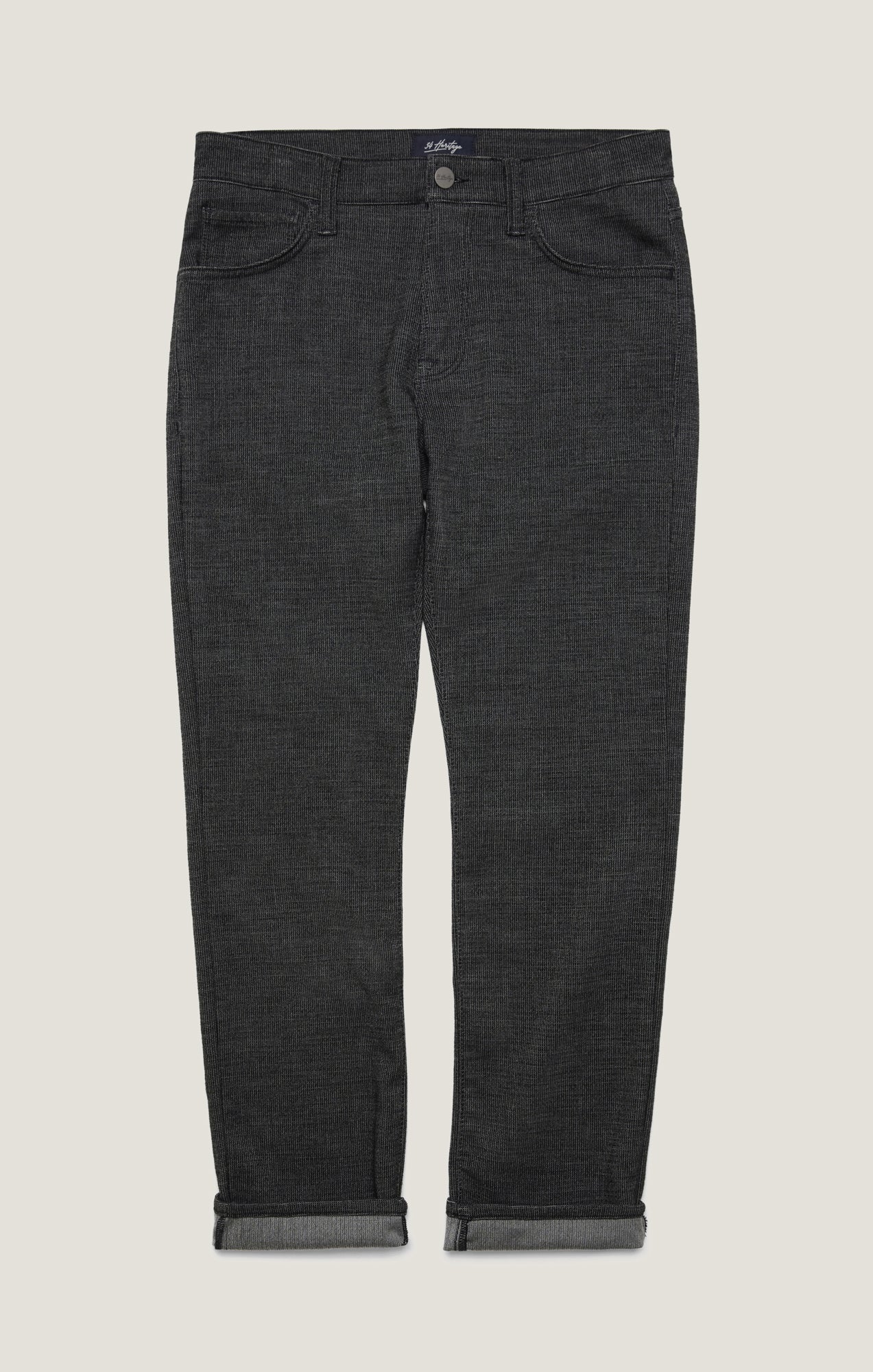 Courage Straight Leg Pants in Charcoal Fancy - Image 7
