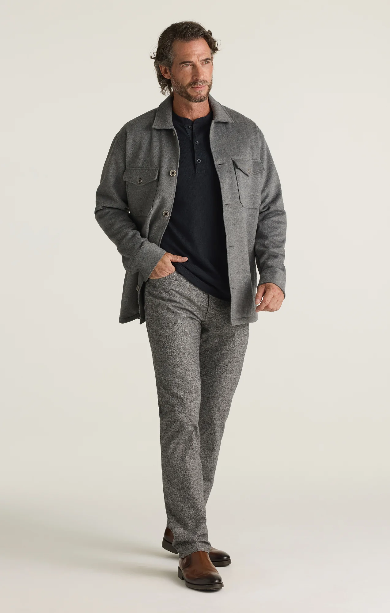 Courage Straight Leg Pants in Cloud Weave