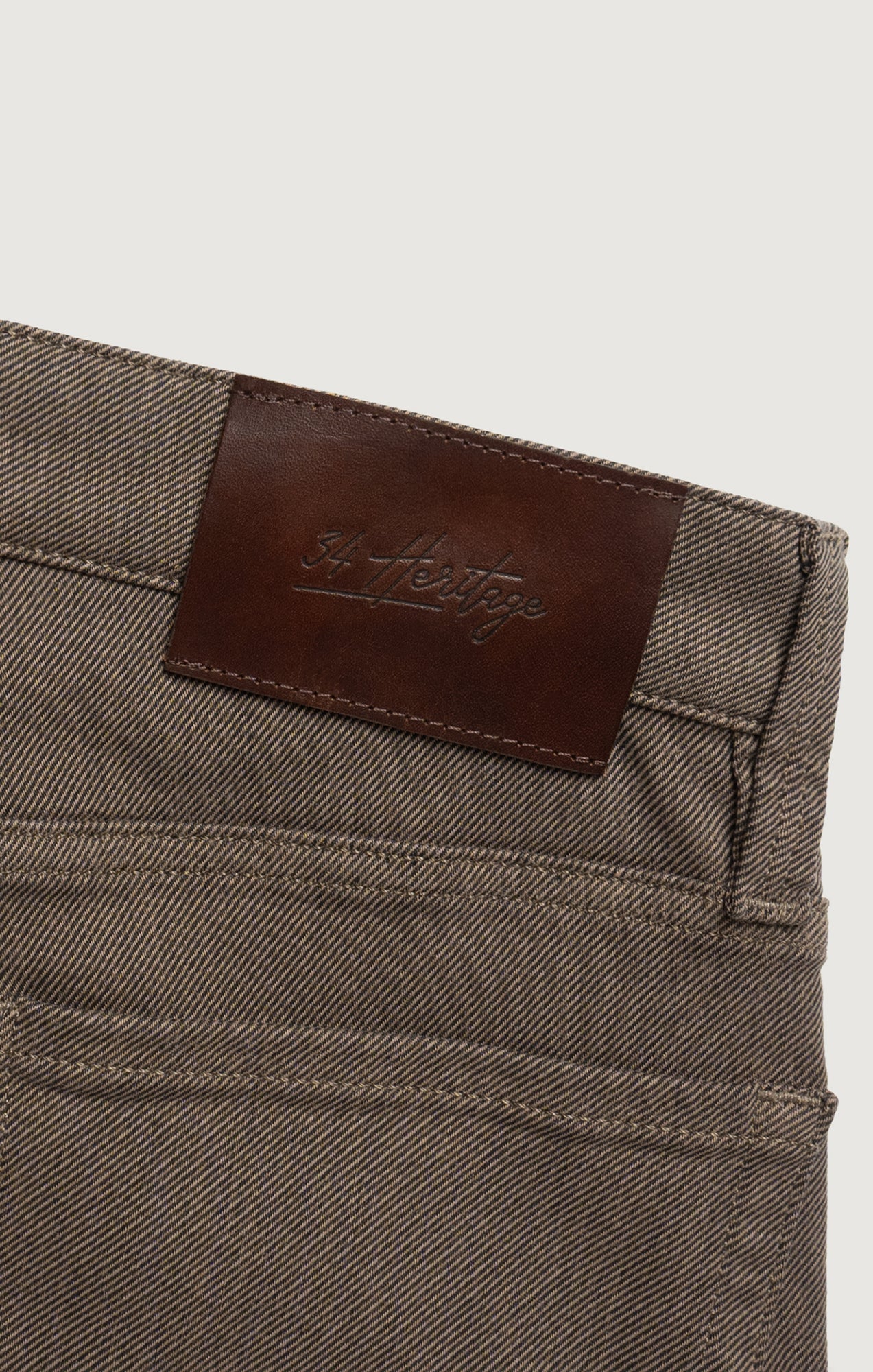 Courage Straight Leg Pants in Coffee Diagonal - Image 7