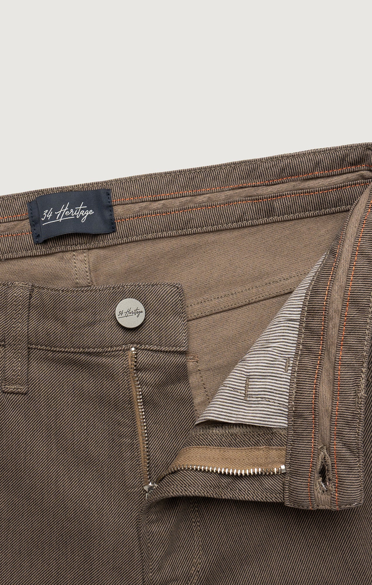 Courage Straight Leg Pants in Coffee Diagonal - Image 9