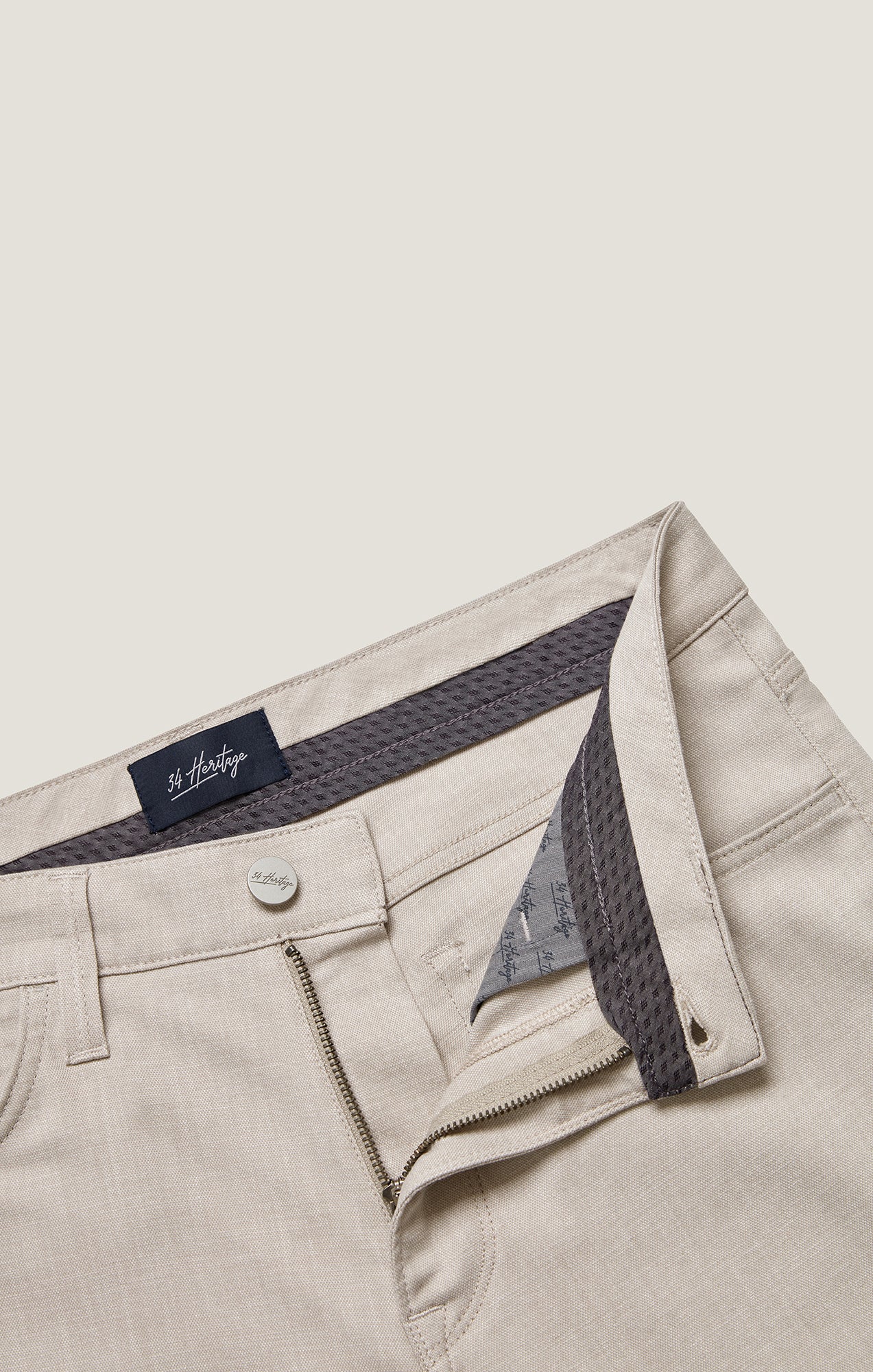 Courage Straight Leg Pants in Cream Cross Twill - Image 8