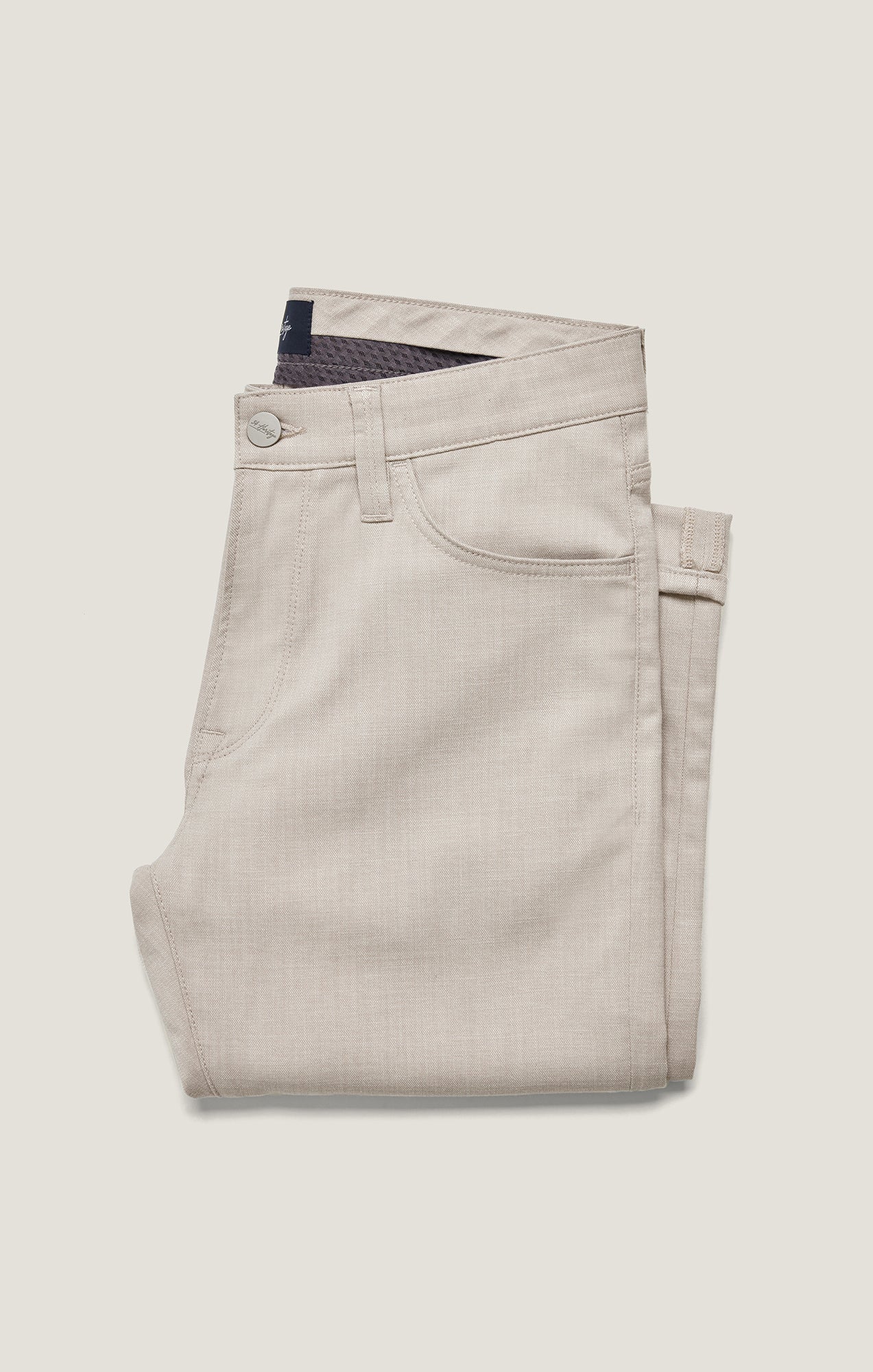 Courage Straight Leg Pants in Cream Cross Twill - Image 9