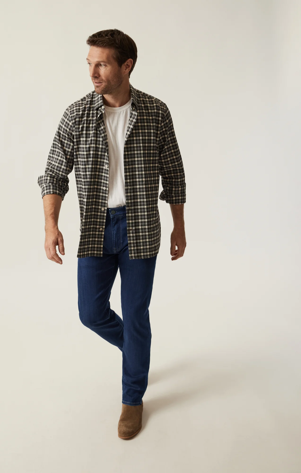 Courage Straight Leg Pants in Dark Blue Refined - Image 7