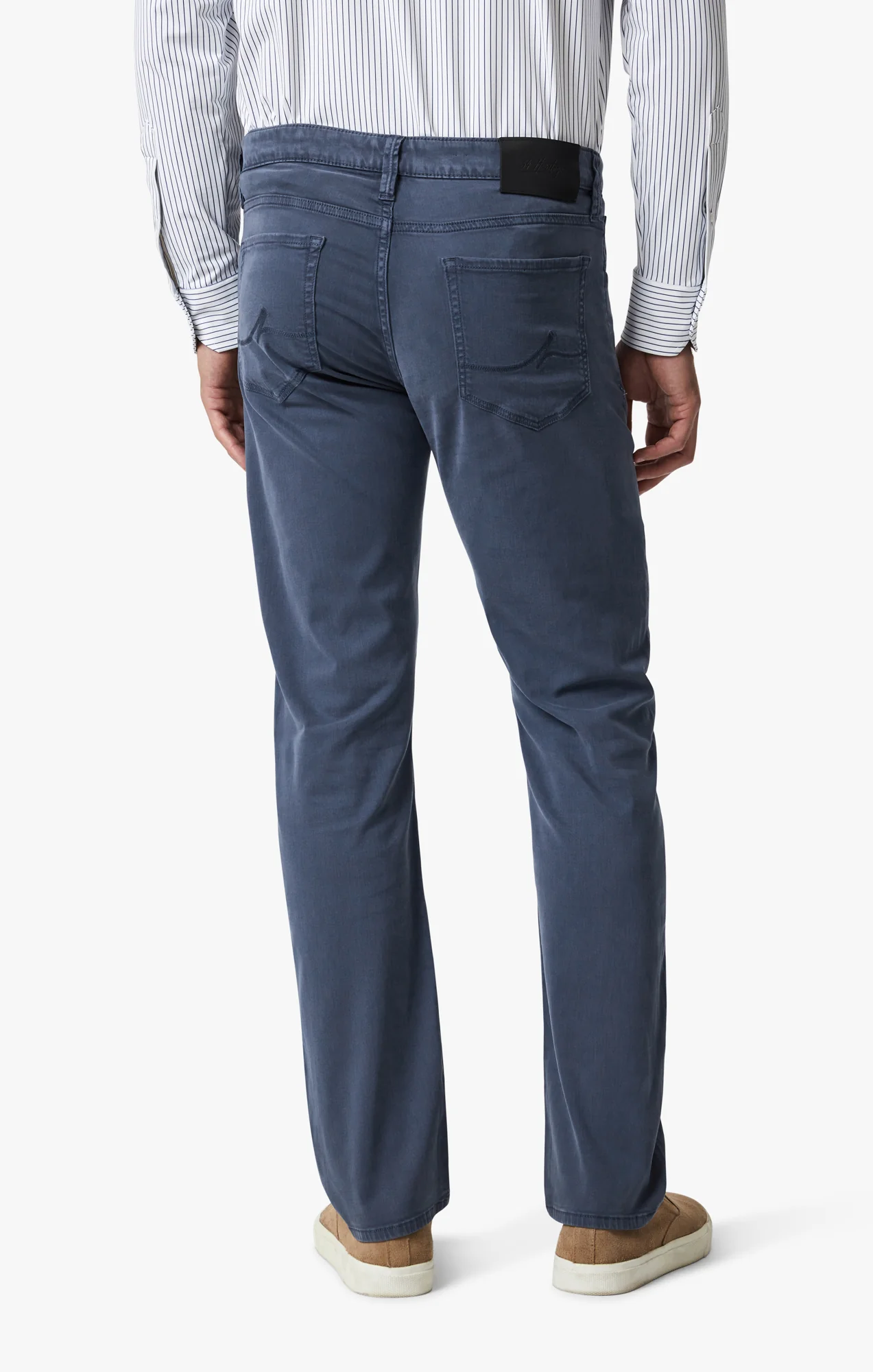 Courage Straight Leg Pants In Dark Denim Twill - Image 4