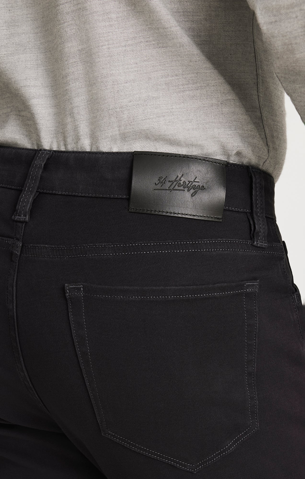 Courage Straight Leg Pants in Dark Grey Cloud Luxe - Image 4