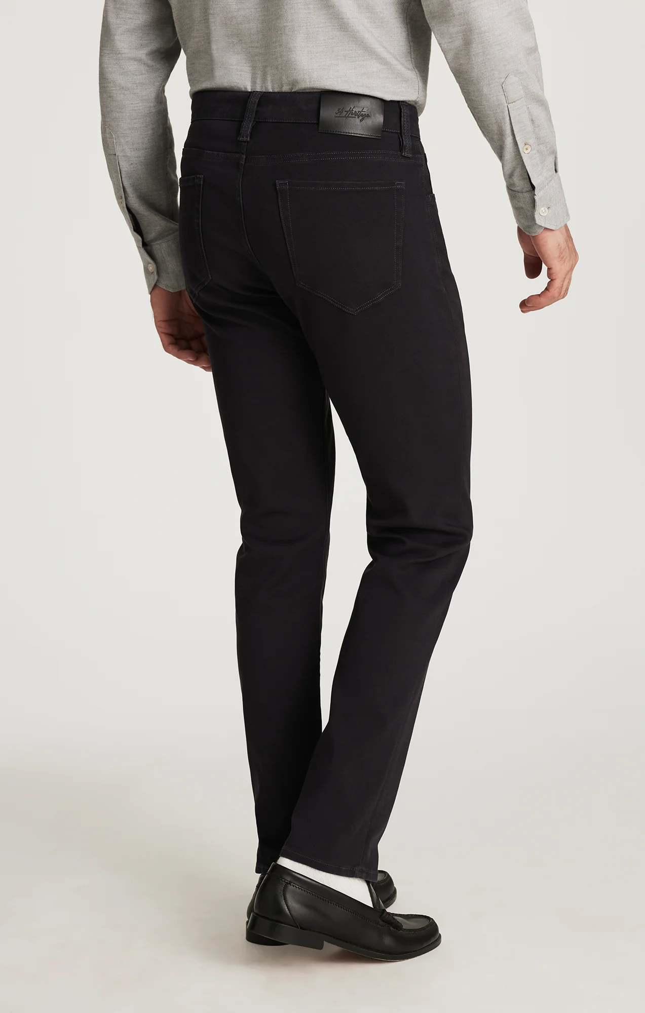 Courage Straight Leg Pants in Dark Grey Cloud Luxe - Image 5