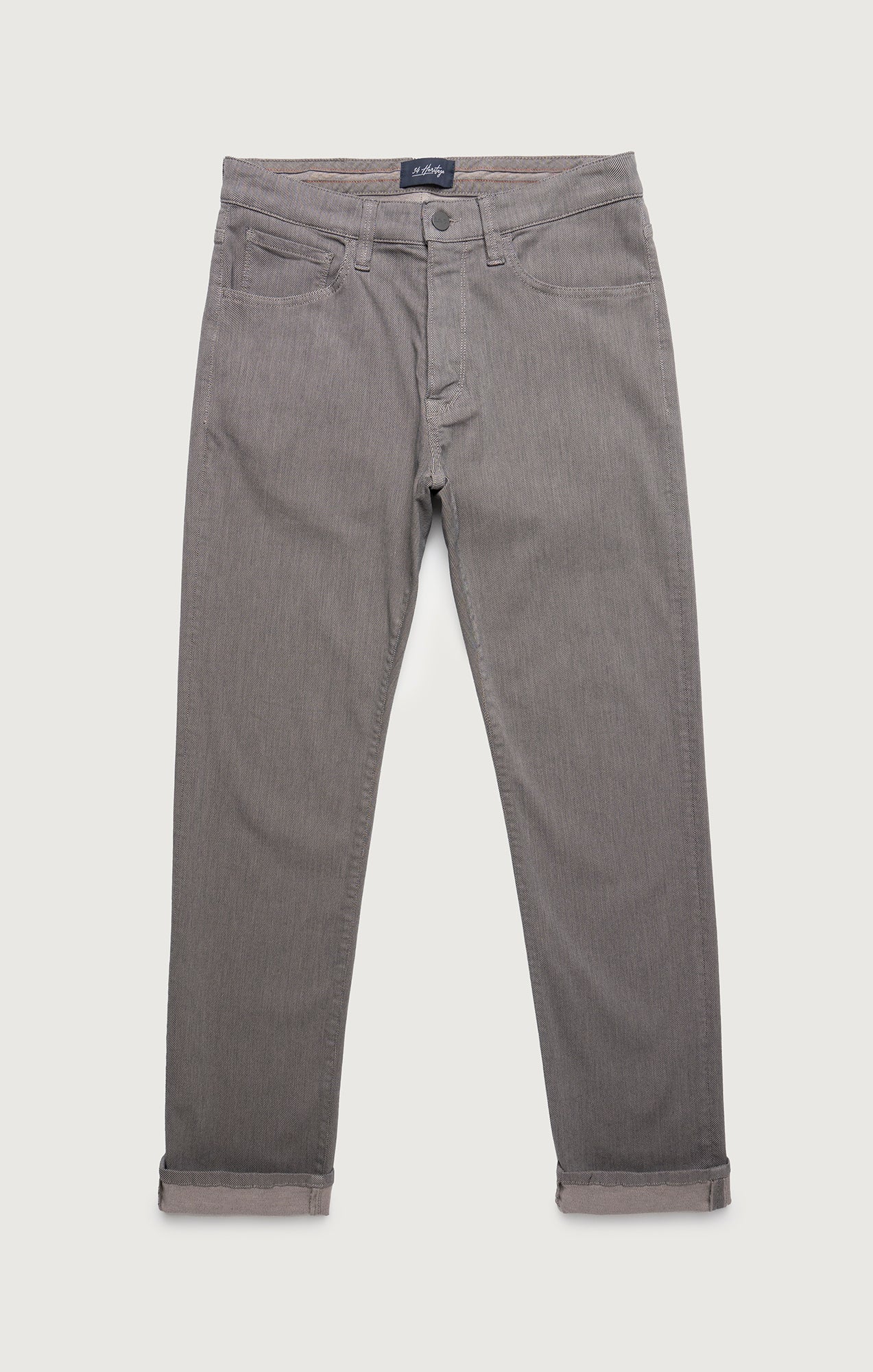 Charisma Relaxed Straight Pants in Dove Grey Diagonal - Image 6