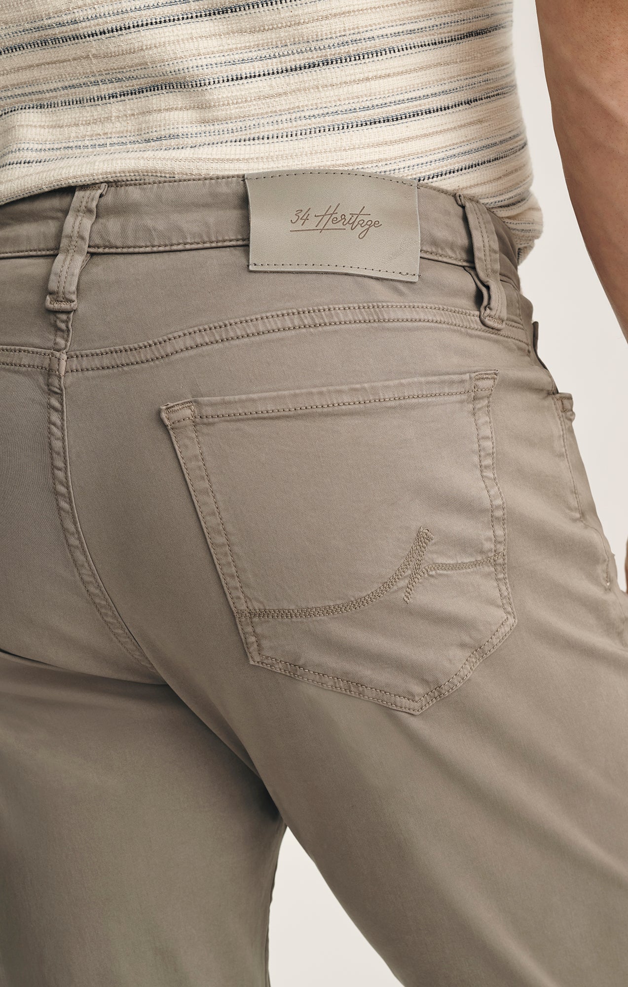 Courage Straight Leg Pants In Driftwood Twill - Image 4
