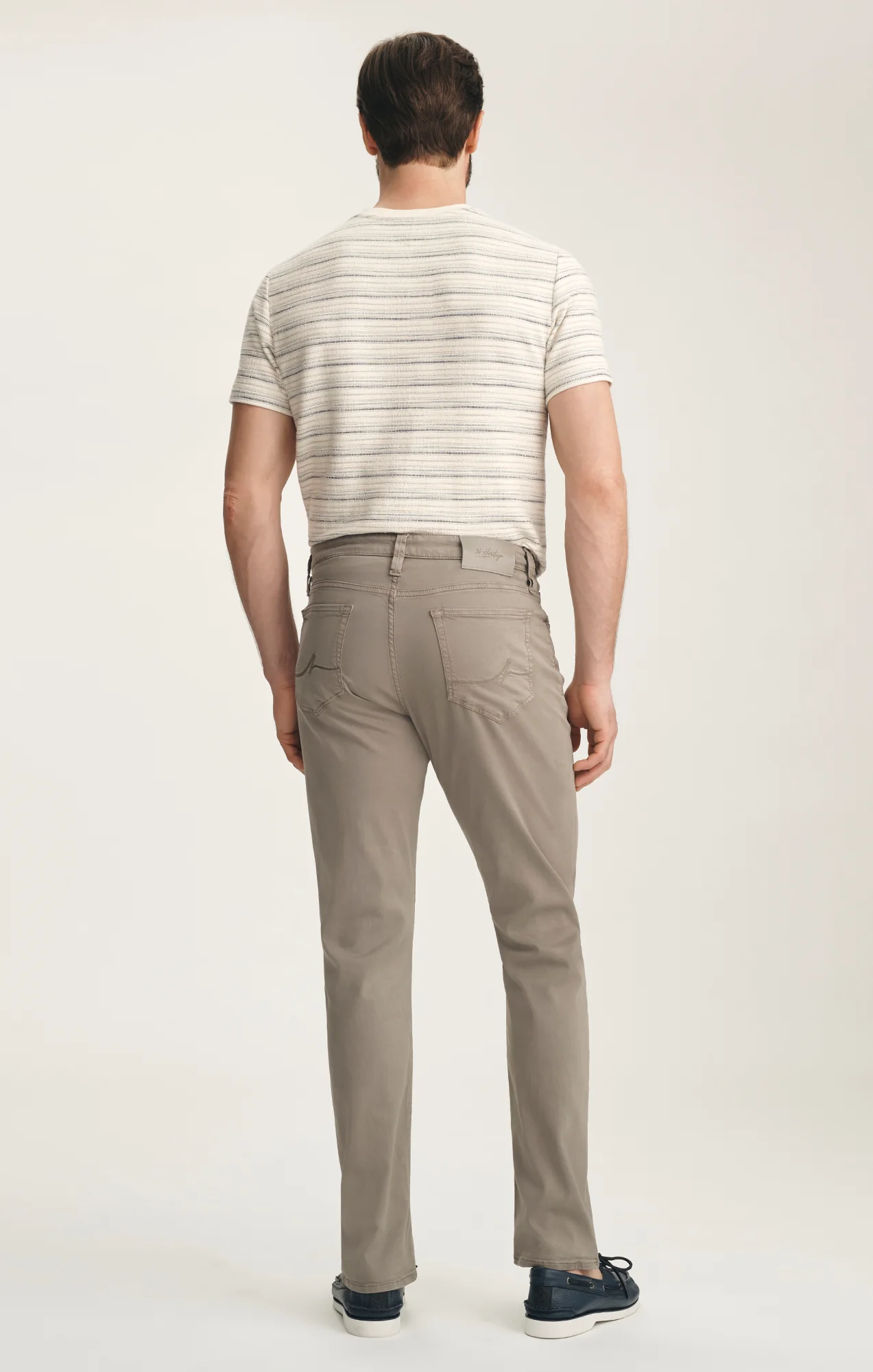 Courage Straight Leg Pants In Driftwood Twill - Image 5