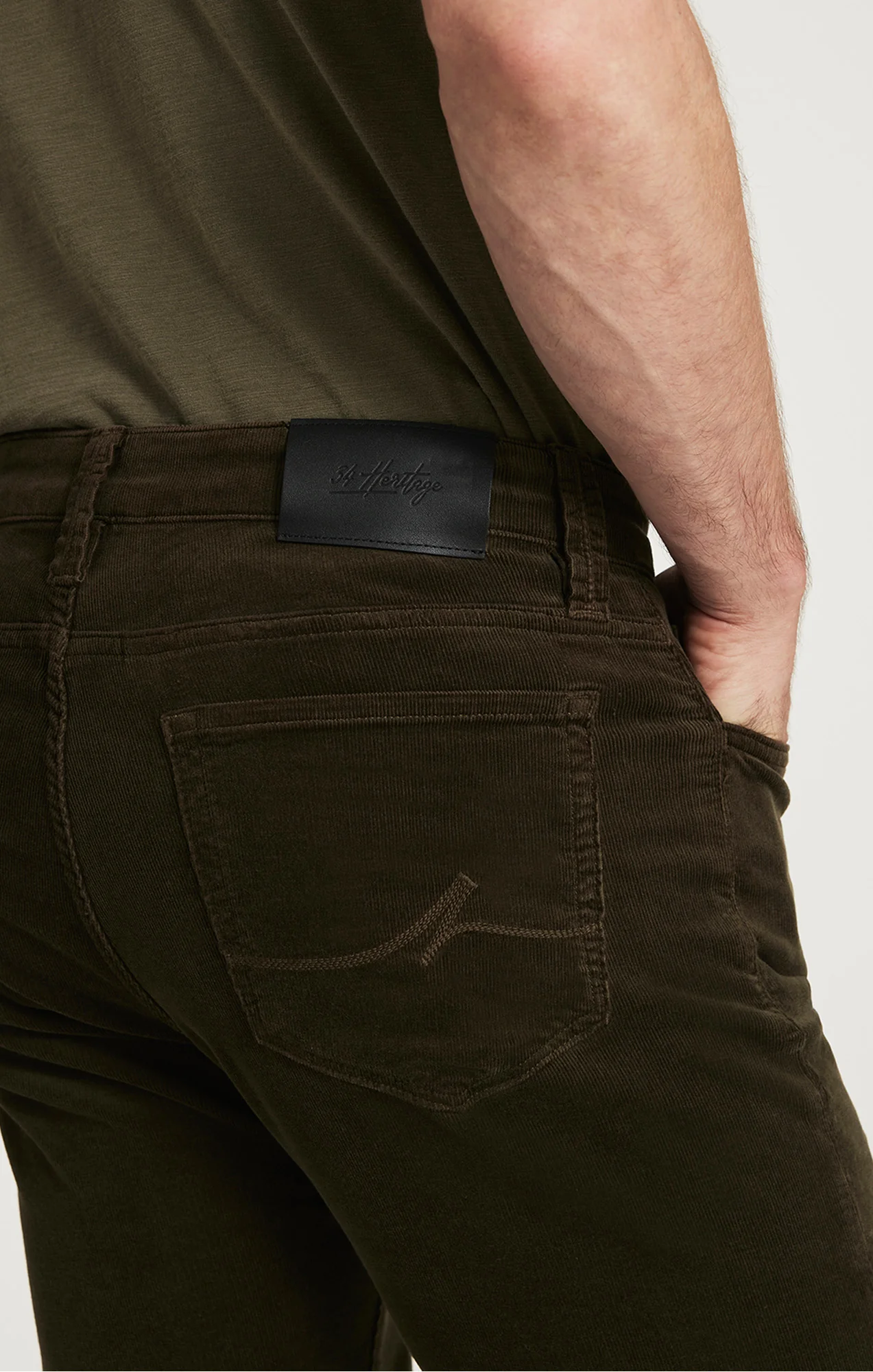 Courage Straight Leg Pants in Fern Cord - Image 3