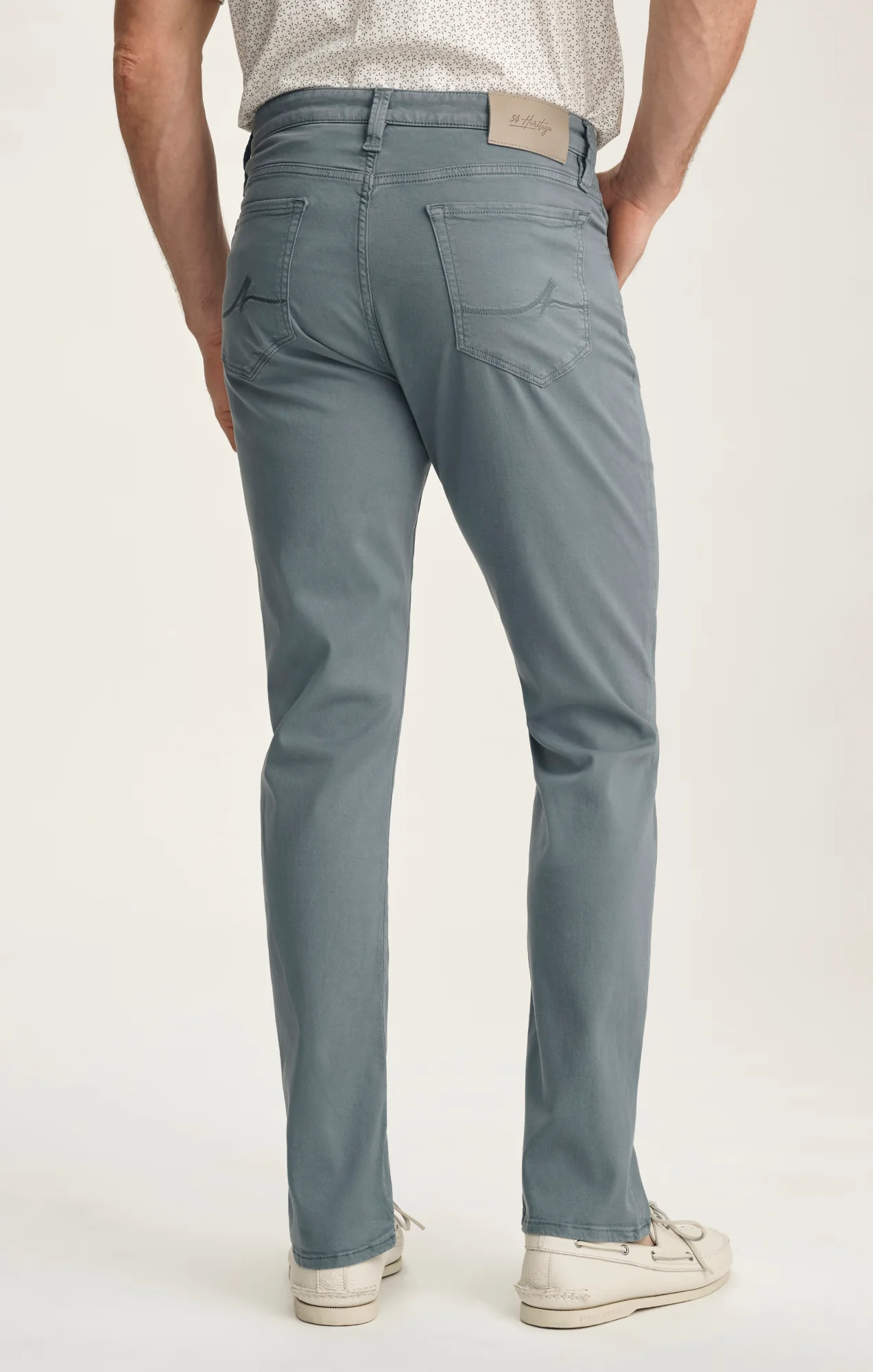 Courage Straight Leg Pants In Flint Stone Twill - Image 5