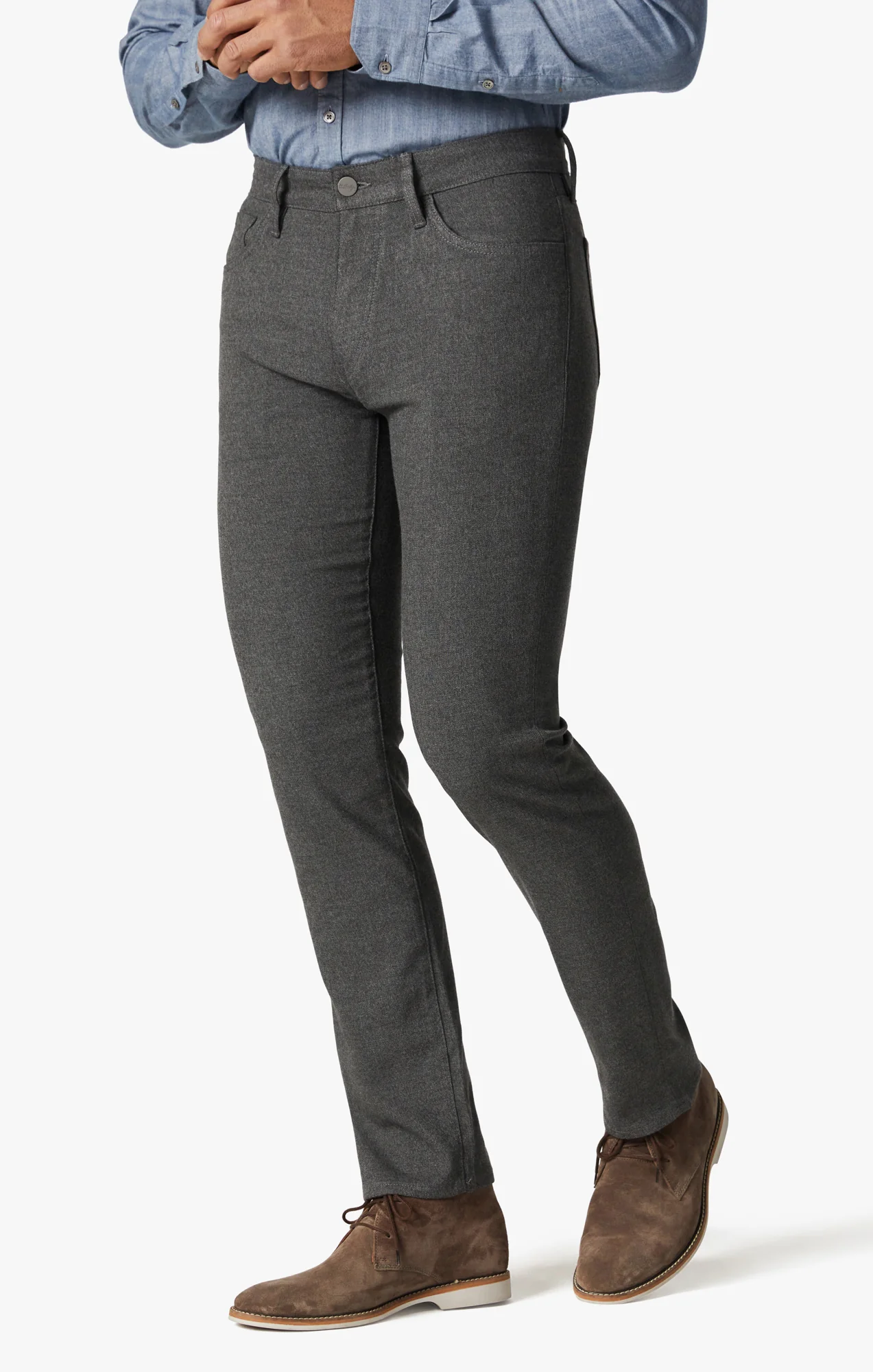 Courage Straight Leg Pants in Grey Elite - Image 3