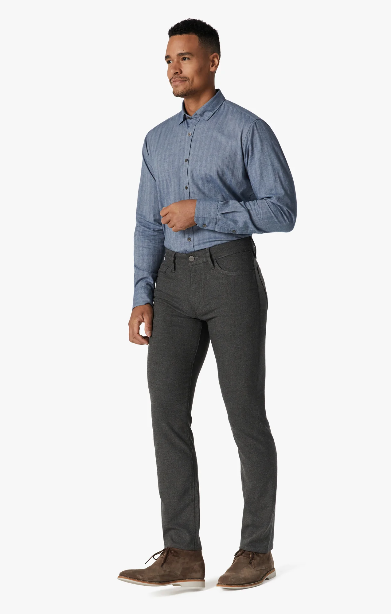 Courage Straight Leg Pants in Grey Elite - Image 6