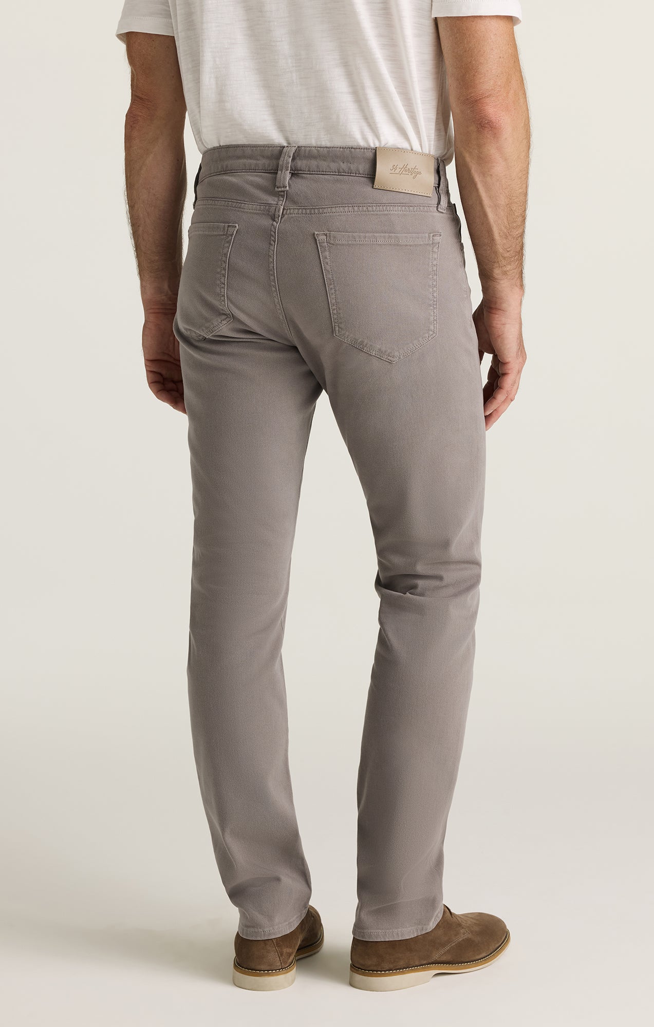 Courage Straight Leg Pants in Grey Honeycomb - Image 5