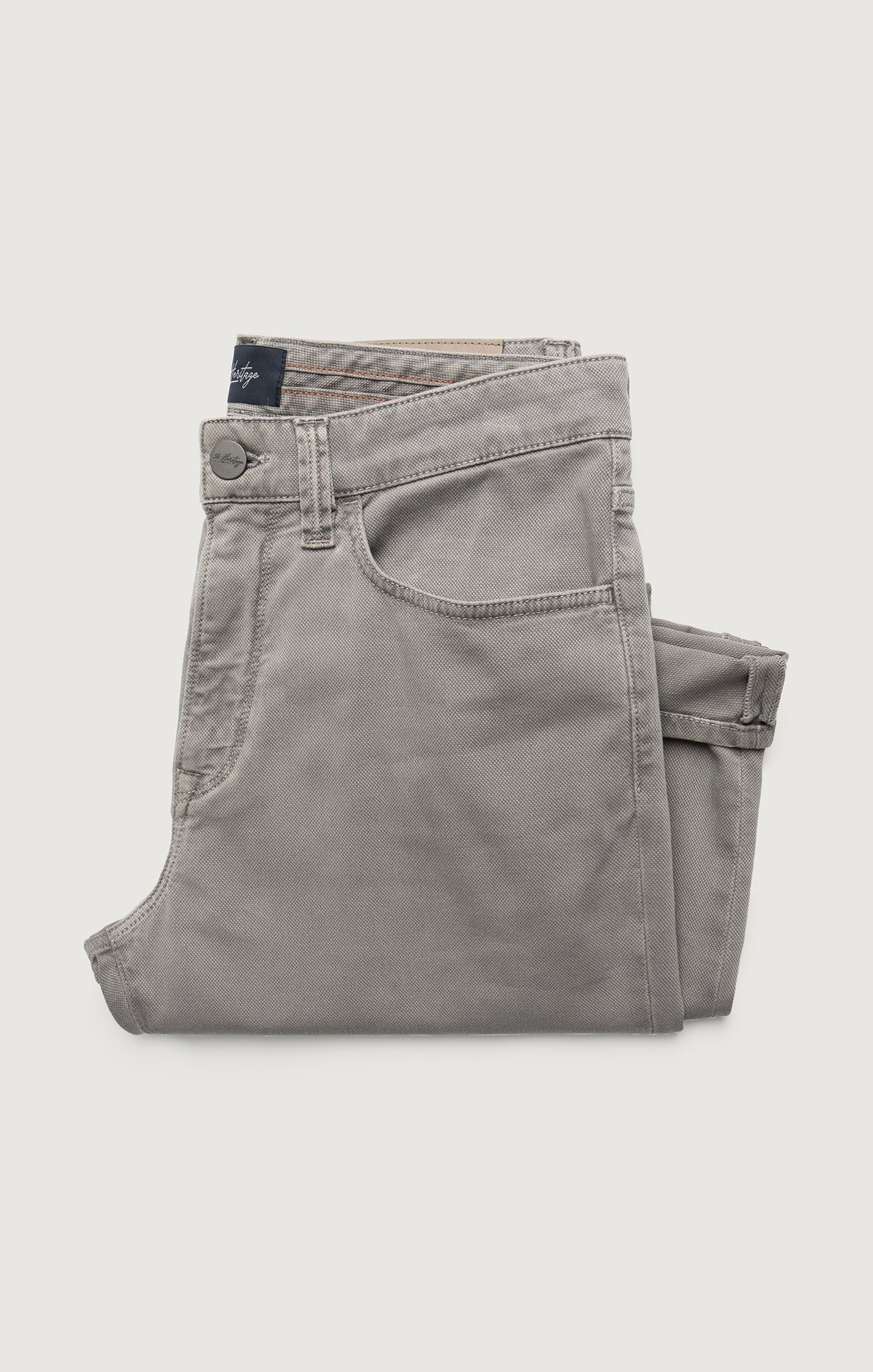 Charisma Relaxed Straight Pants in Grey Honeycomb - Image 9