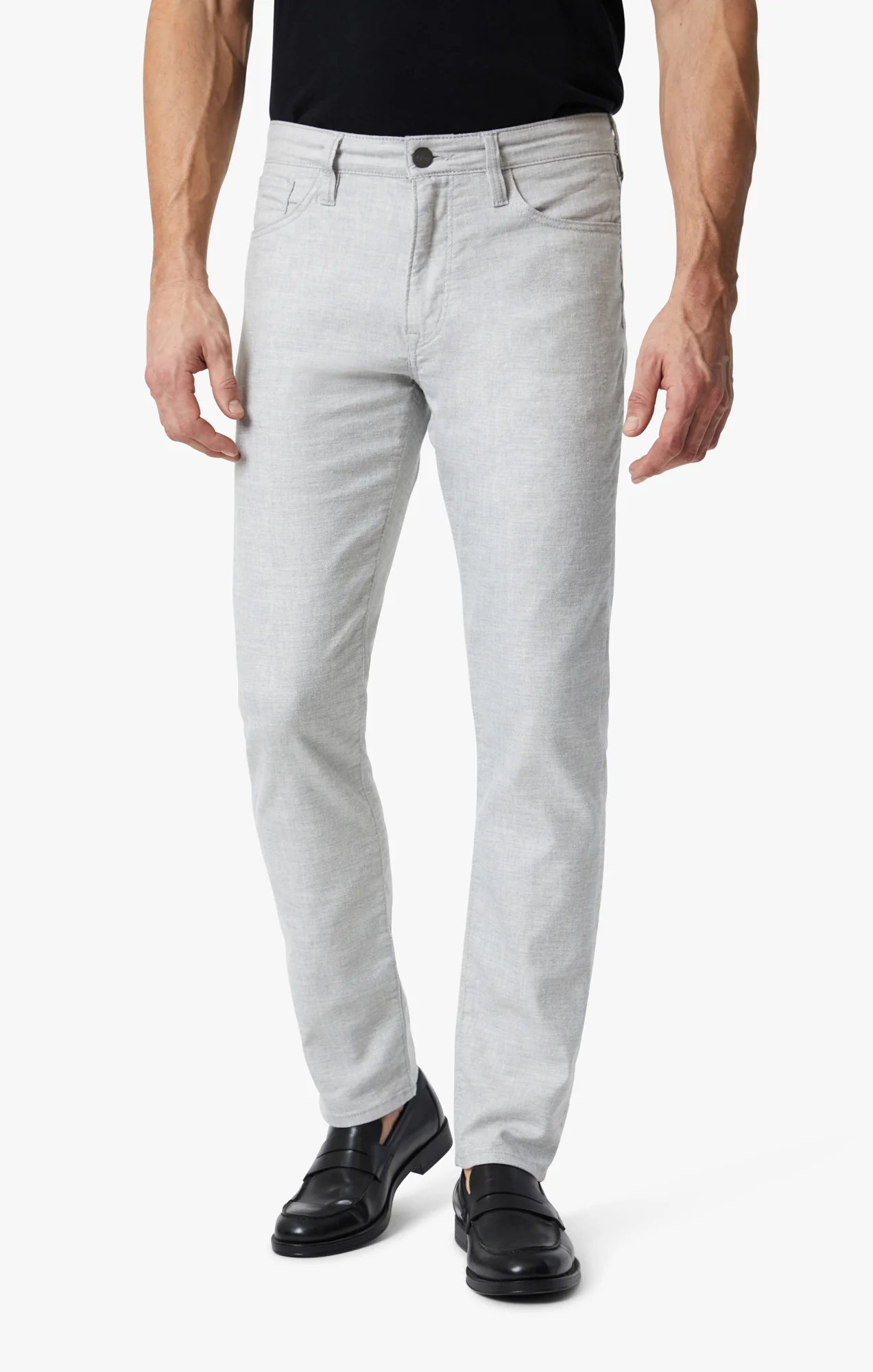 Courage Straight Leg Pants In Light Grey Hemp - Image 2