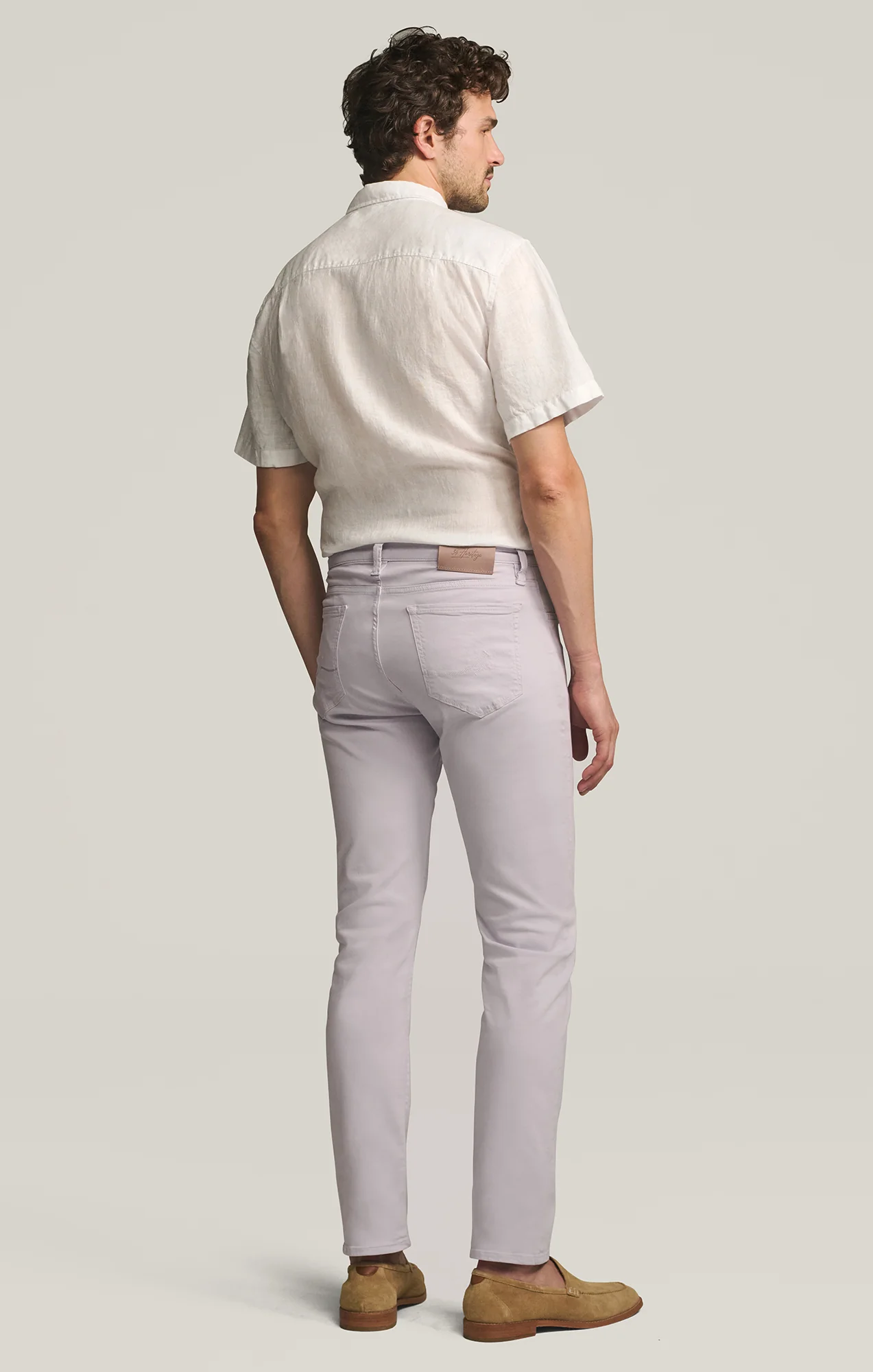 Courage Straight Leg Pants in Lilac Twill - Image 3