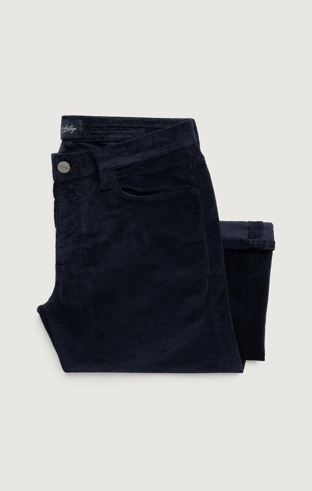 Courage Straight Leg Pants in Navy Cord - Image 10
