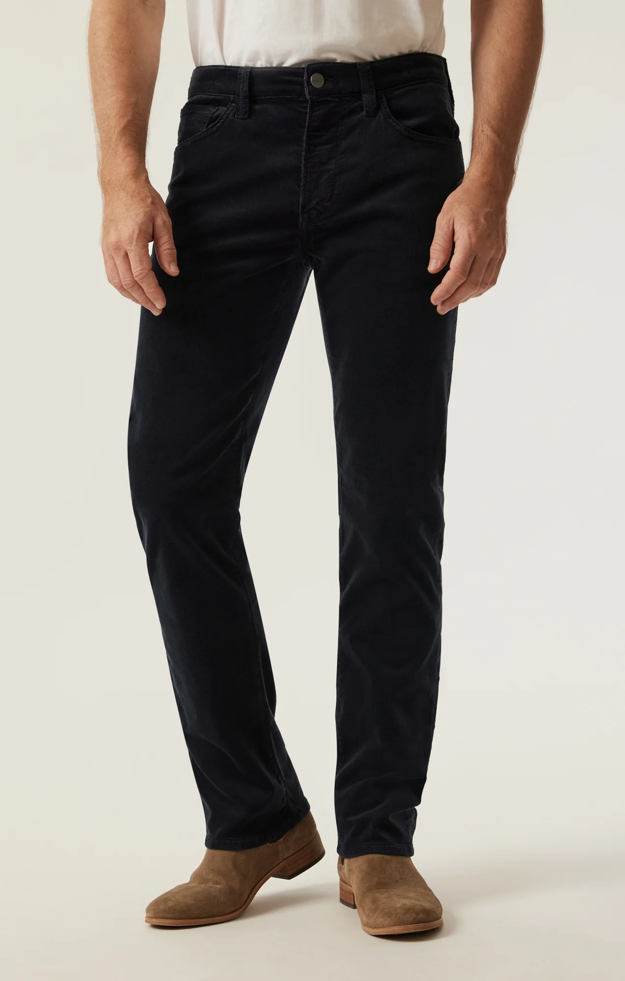 Courage Straight Leg Pants in Navy Cord - Image 2