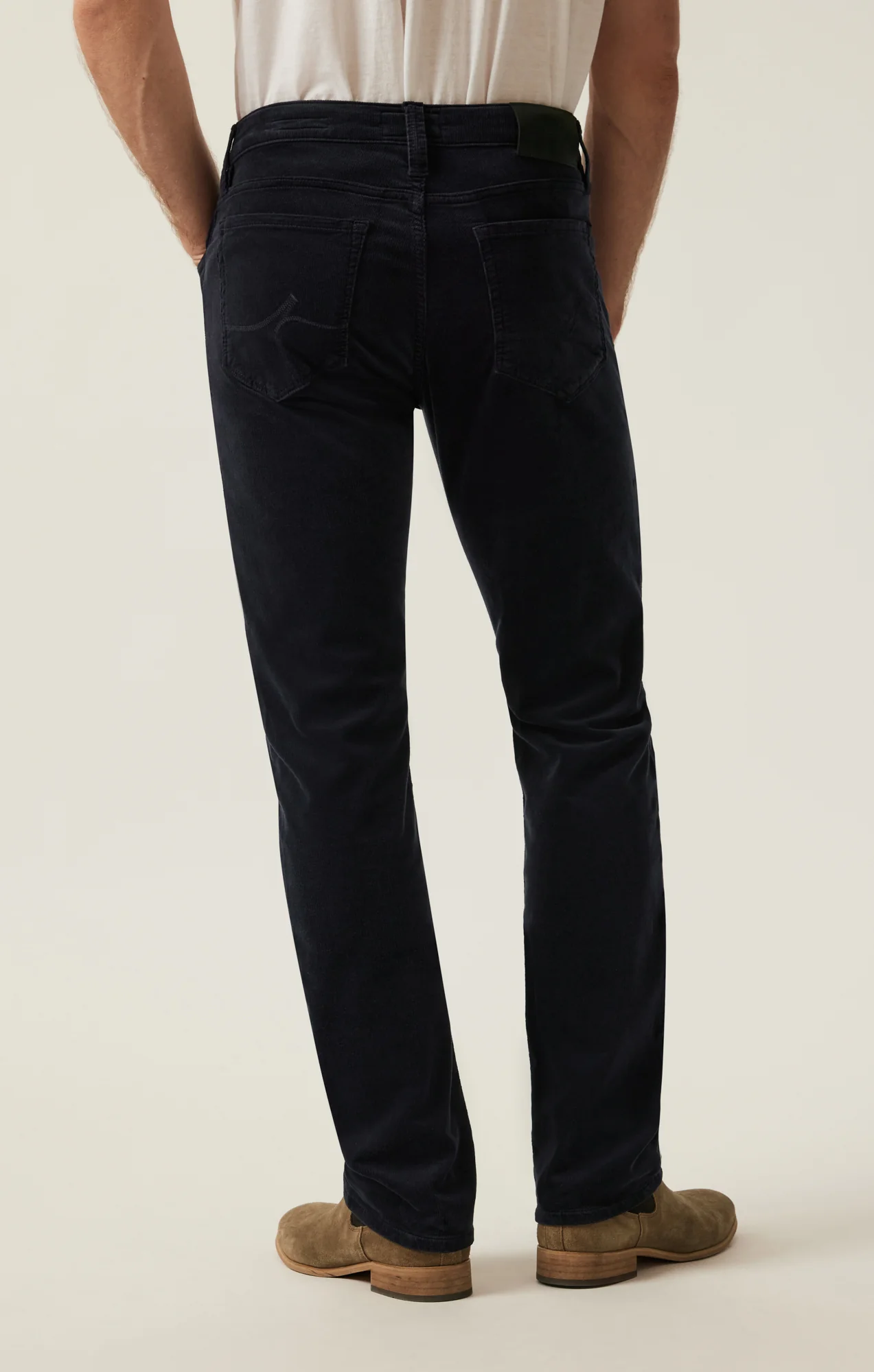 Courage Straight Leg Pants in Navy Cord - Image 4