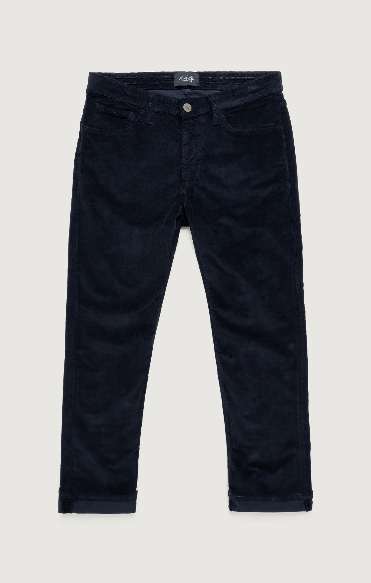 Courage Straight Leg Pants in Navy Cord - Image 8