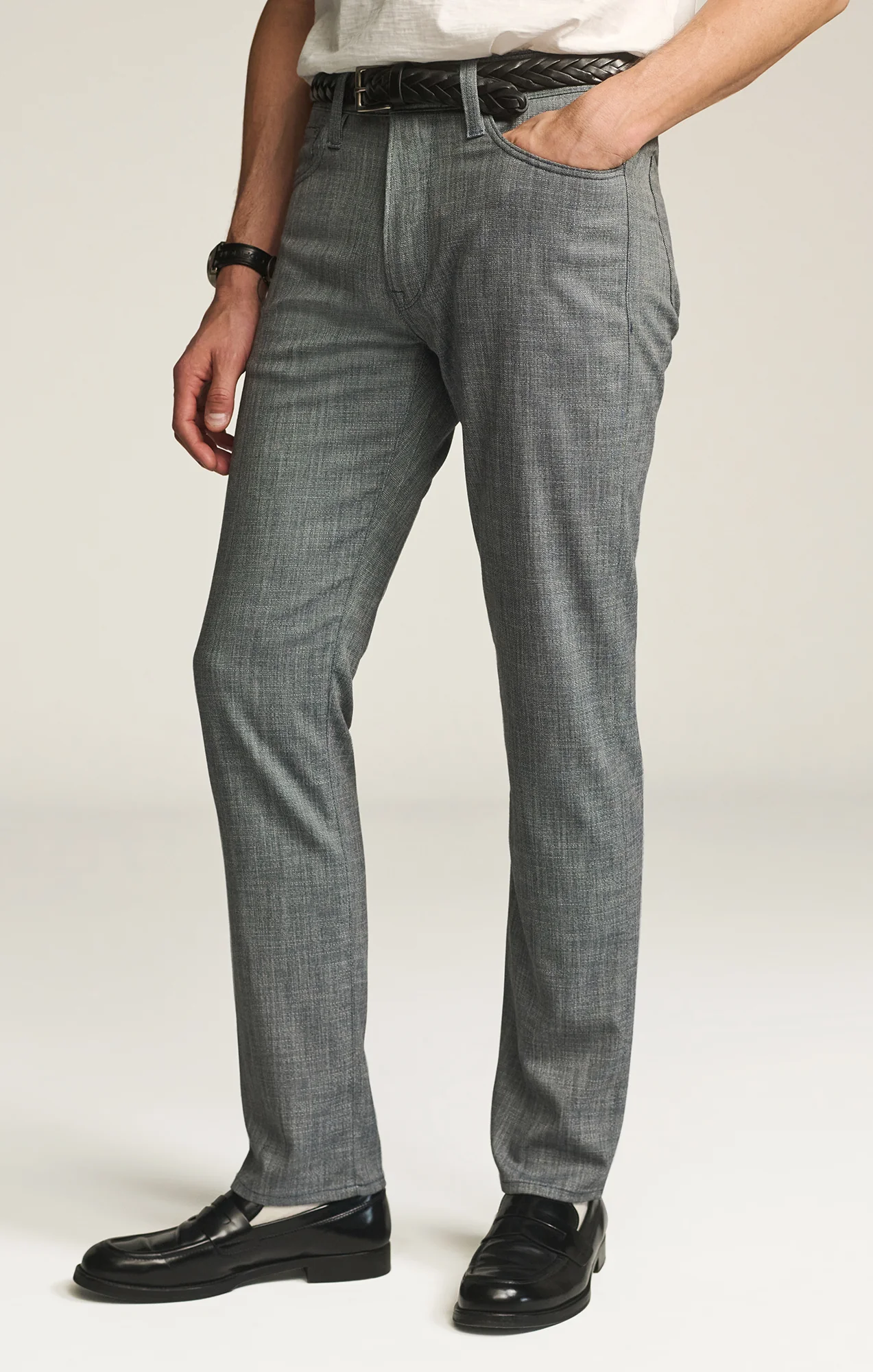 Courage Straight Leg Pants in Navy Cross Twill - Image 7