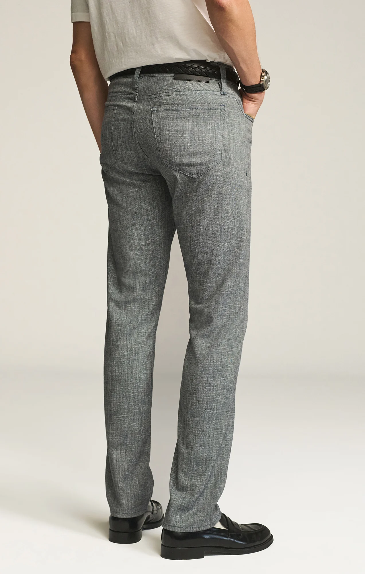 Courage Straight Leg Pants in Navy Cross Twill - Image 8