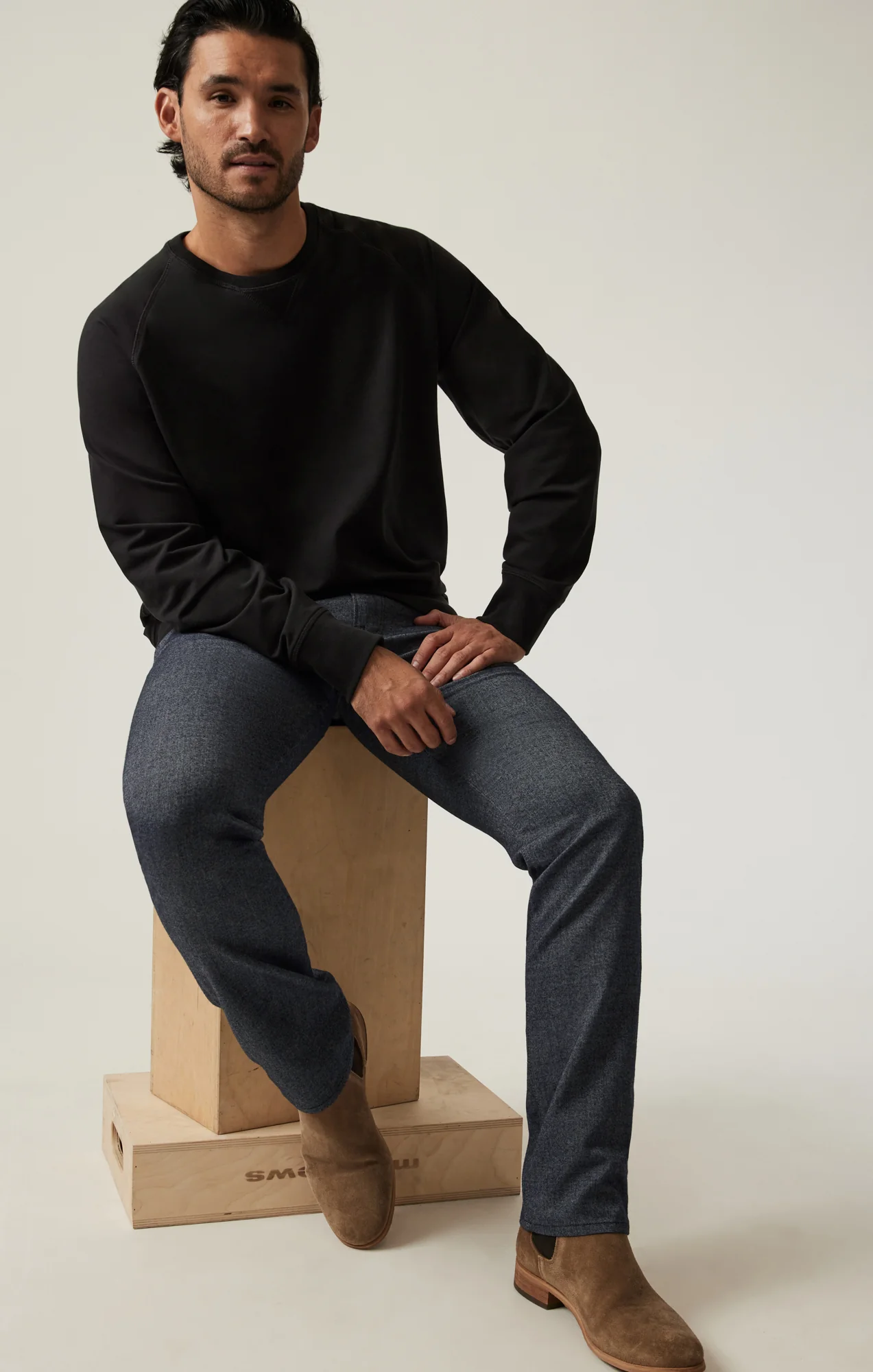 Courage Straight Leg Pants in Navy Elite - Image 6