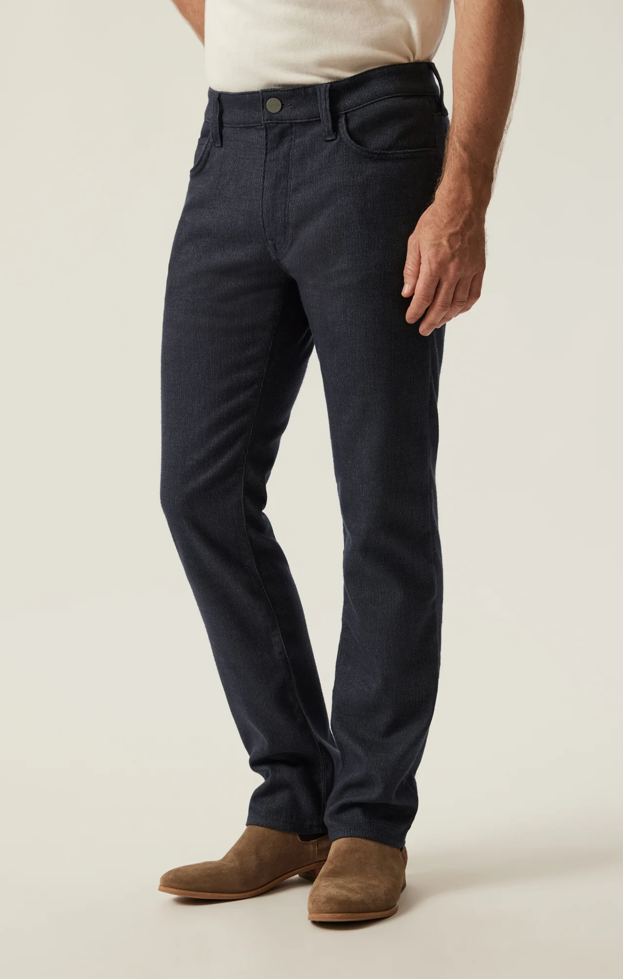 Courage Straight Leg Pants in Navy Fancy - Image 3