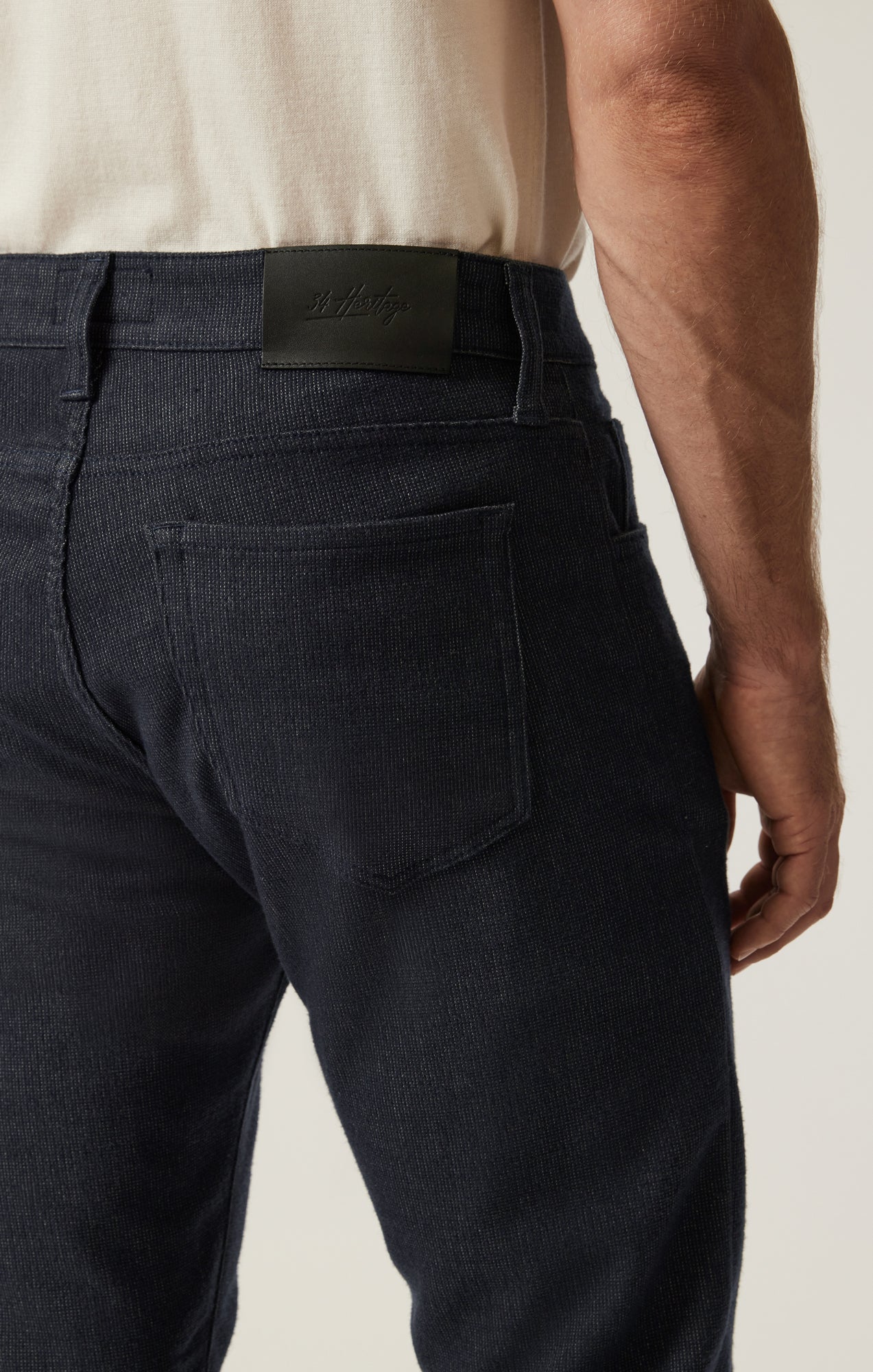 Courage Straight Leg Pants in Navy Fancy - Image 5