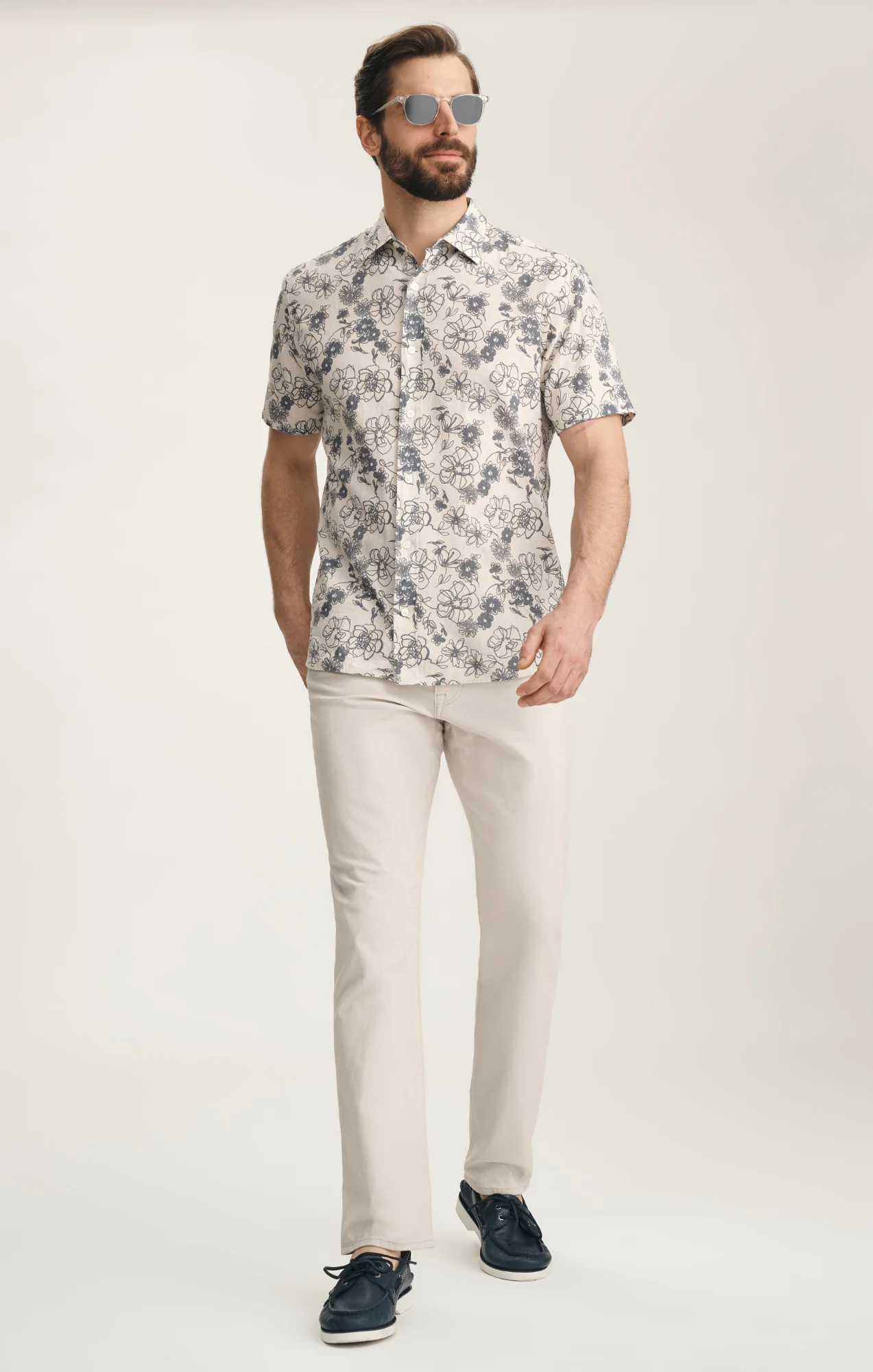 Courage Straight Leg Pants In Oat Honeycomb