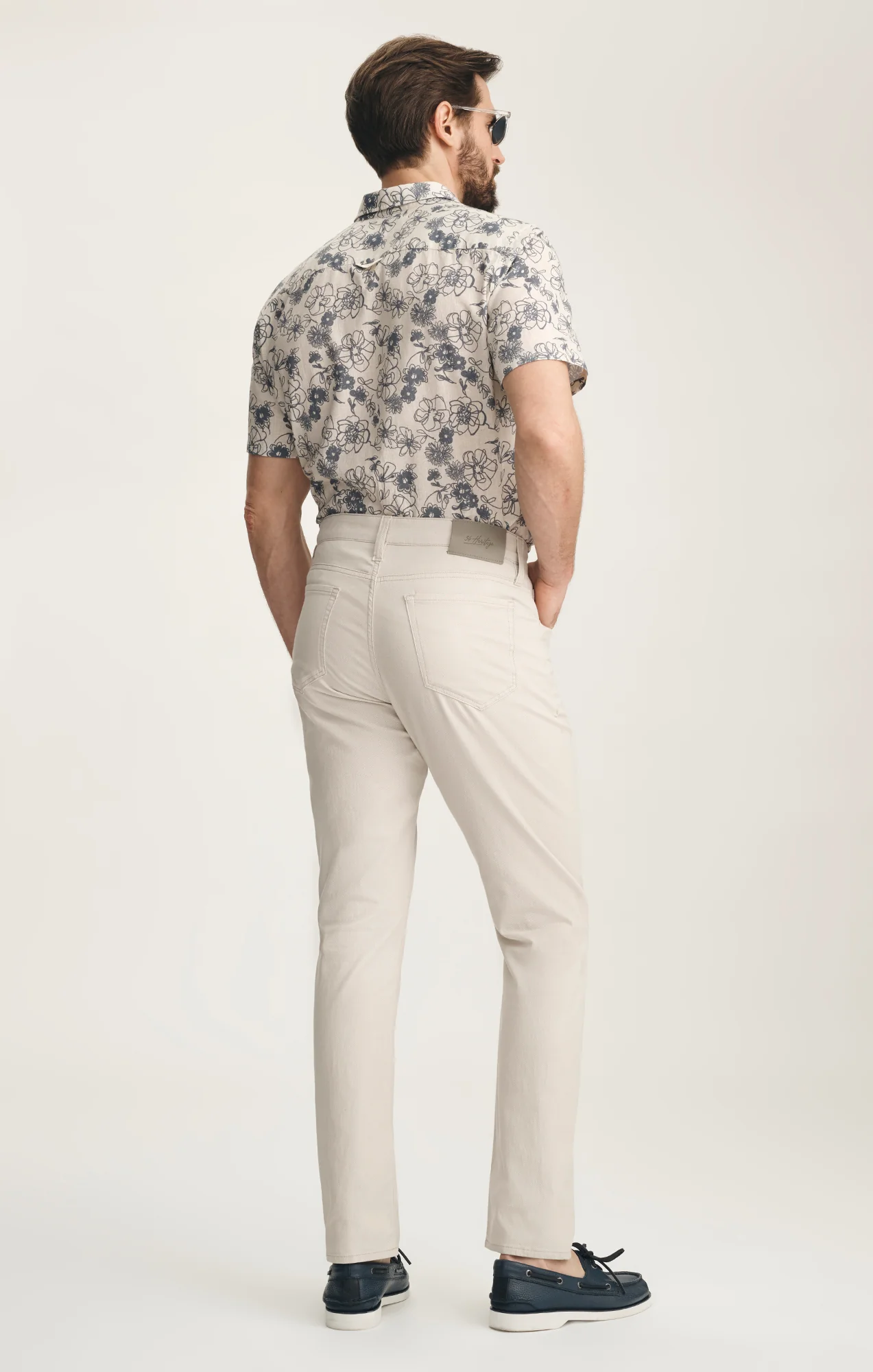 Courage Straight Leg Pants In Oat Honeycomb - Image 3