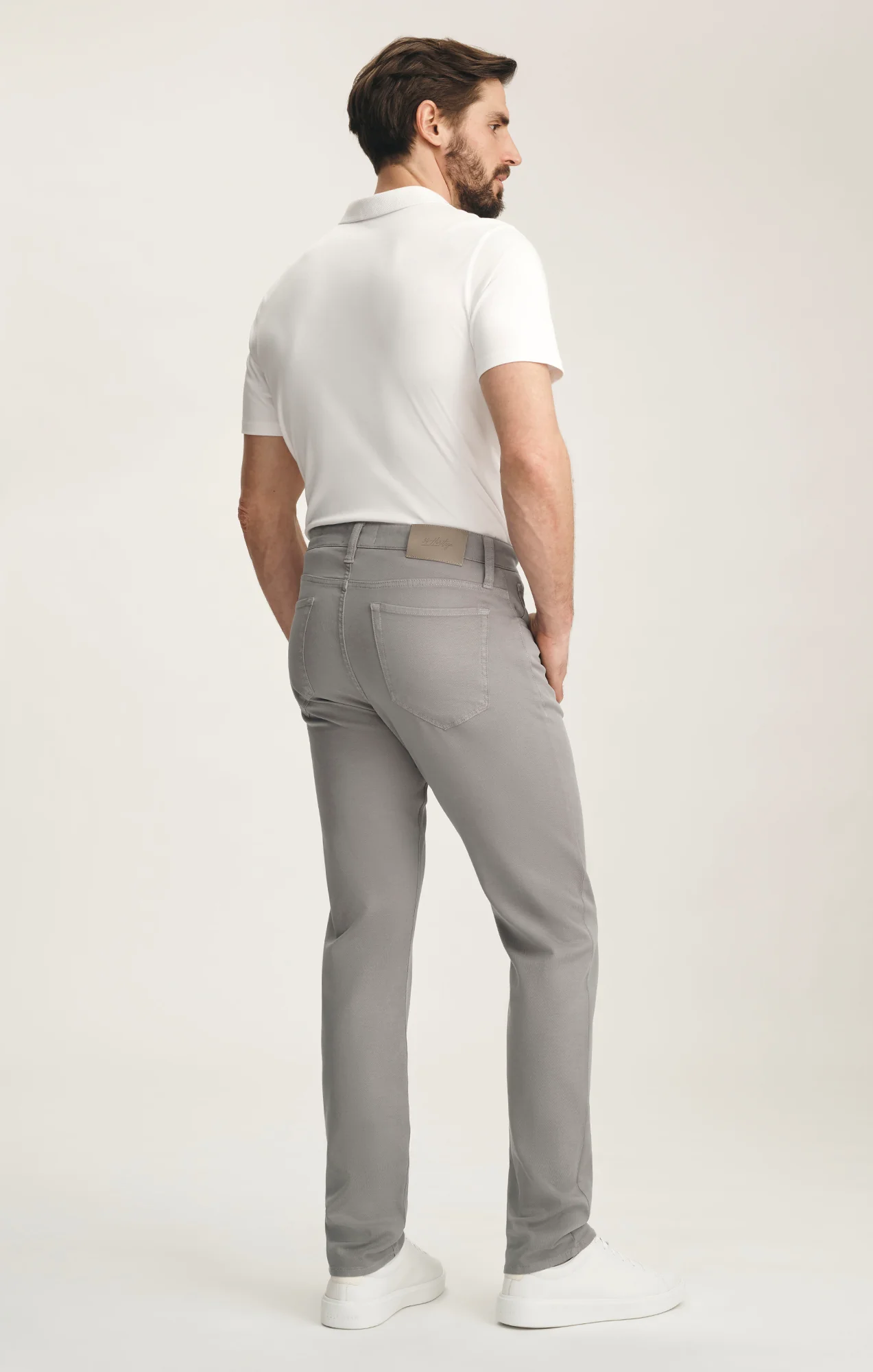 Courage Straight Leg Pants In Pewter Cloud Luxe - Image 3