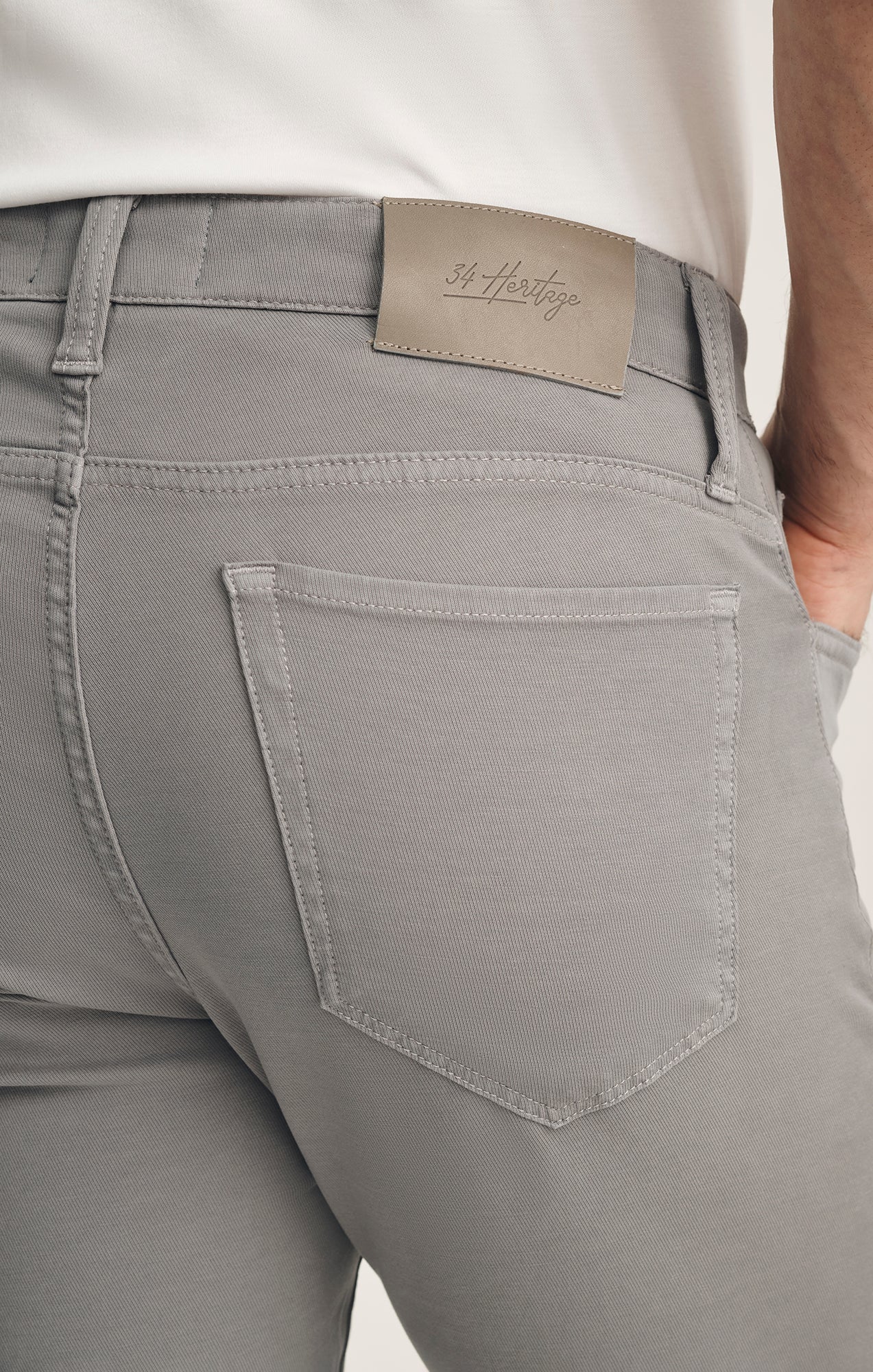 Courage Straight Leg Pants In Pewter Cloud Luxe - Image 4