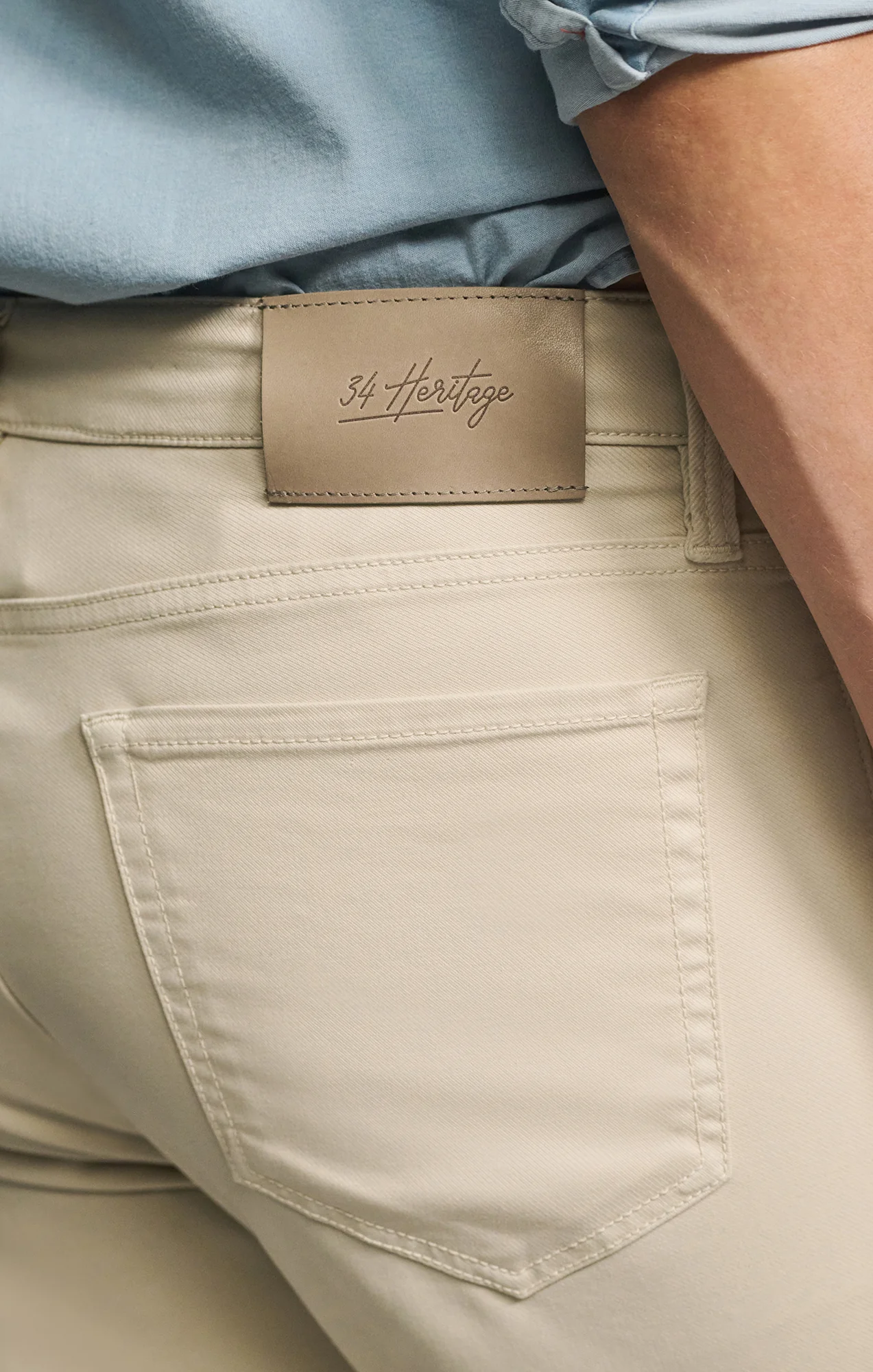 Courage Straight Leg Pants in Tan Coolmax - Image 10
