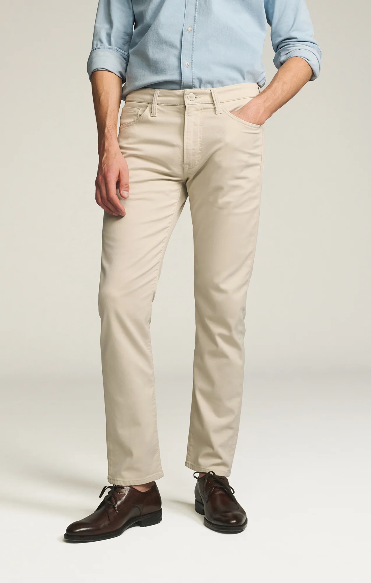 Courage Straight Leg Pants in Tan Coolmax - Image 6