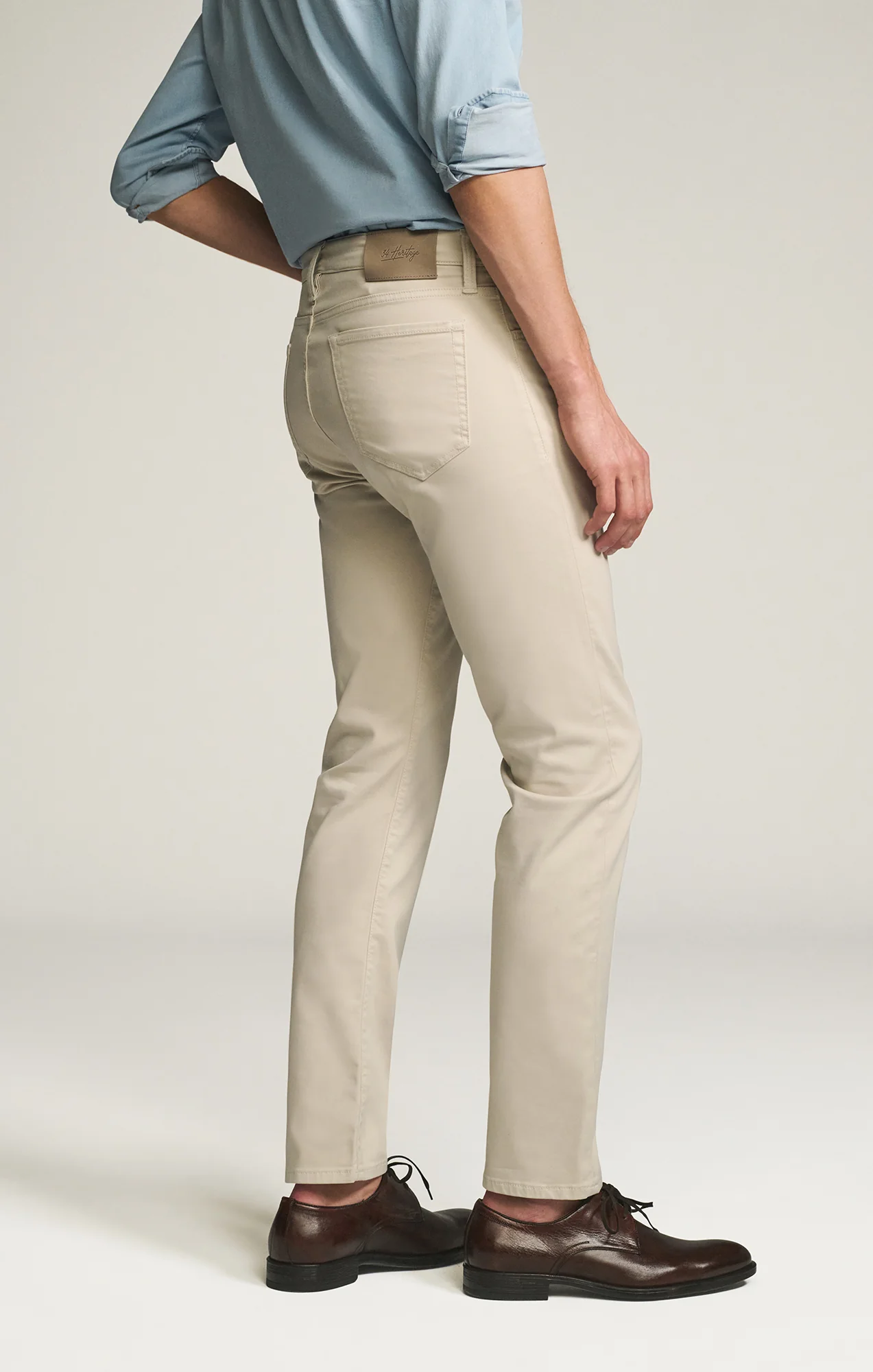 Courage Straight Leg Pants in Tan Coolmax - Image 7
