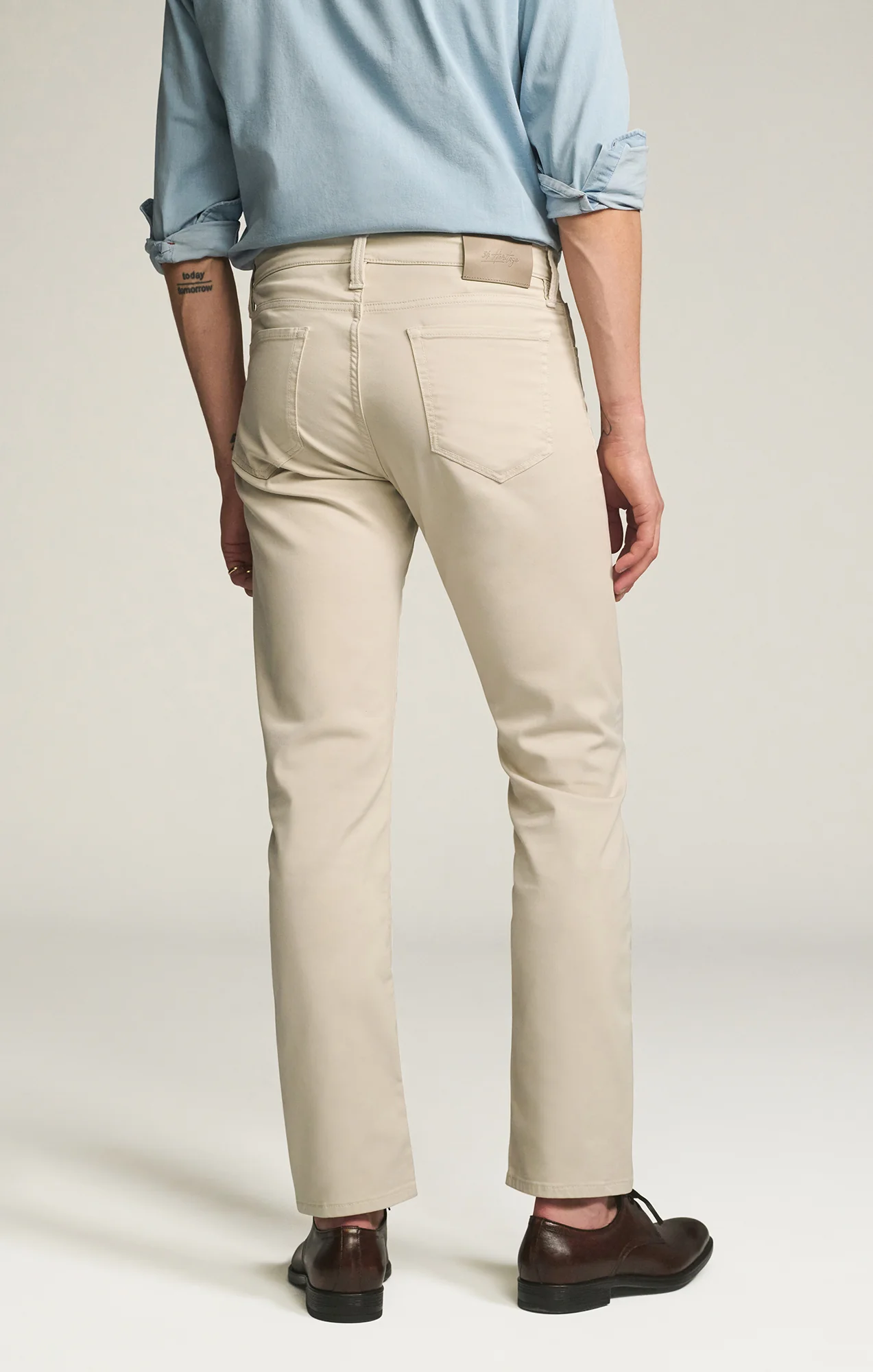 Courage Straight Leg Pants in Tan Coolmax - Image 8