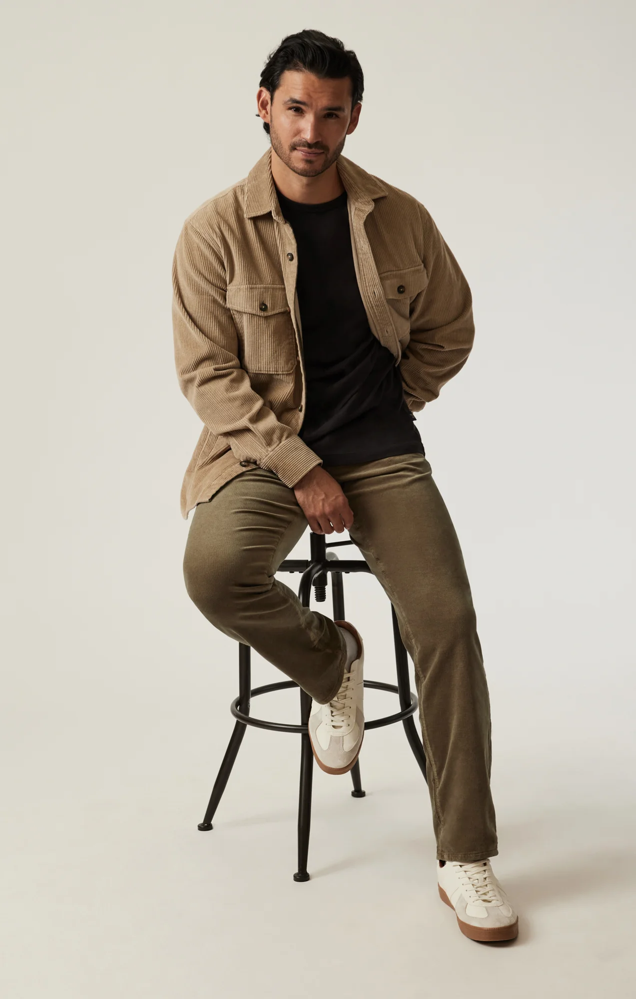 Courage Straight Leg Pants in Tobacco Cord - Image 5