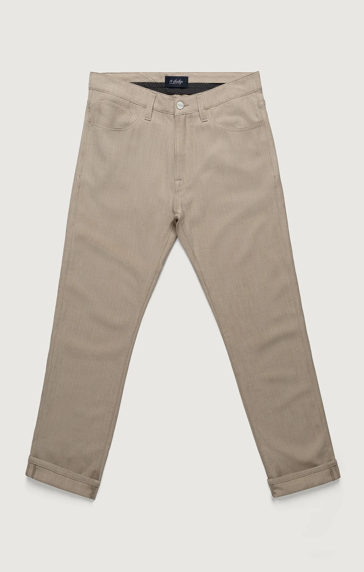 Courage Straight Leg Pants In Wheat Cross Twill - Image 7