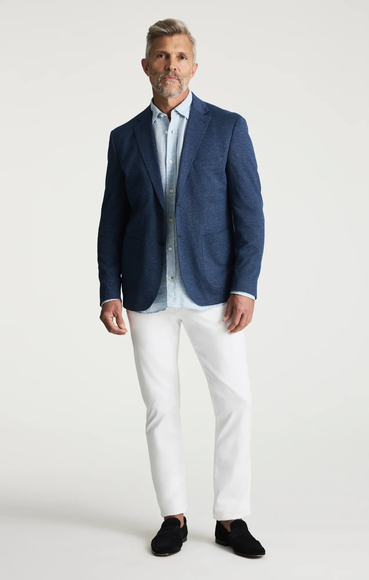 Courage Straight Leg Pants In White Twill