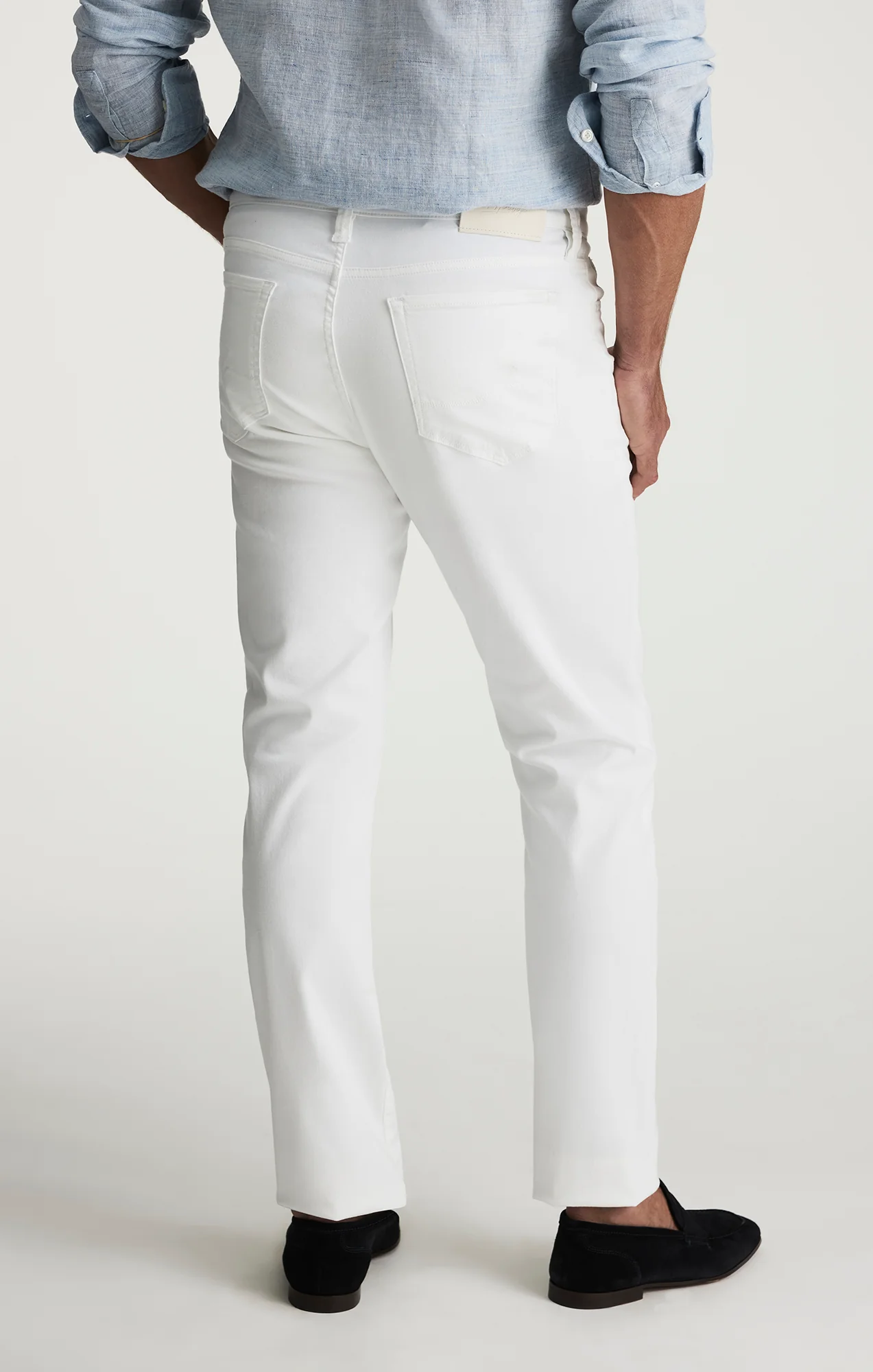Courage Straight Leg Pants In White Twill - Image 3