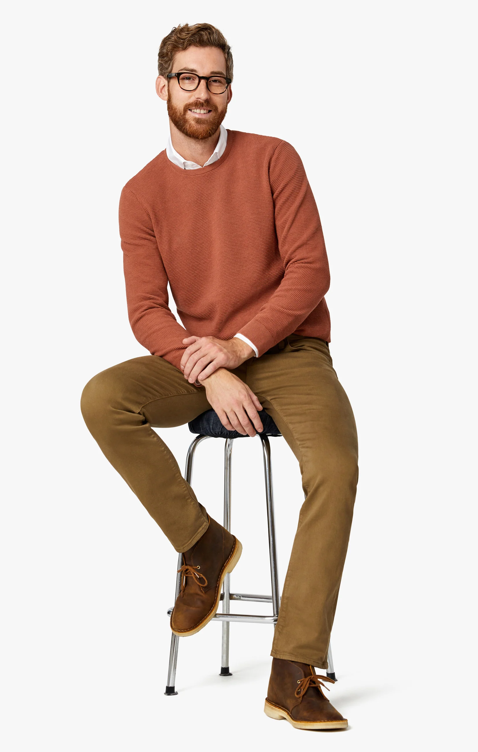 Courage Straight Leg Pants In Tobacco Comfort - Image 10