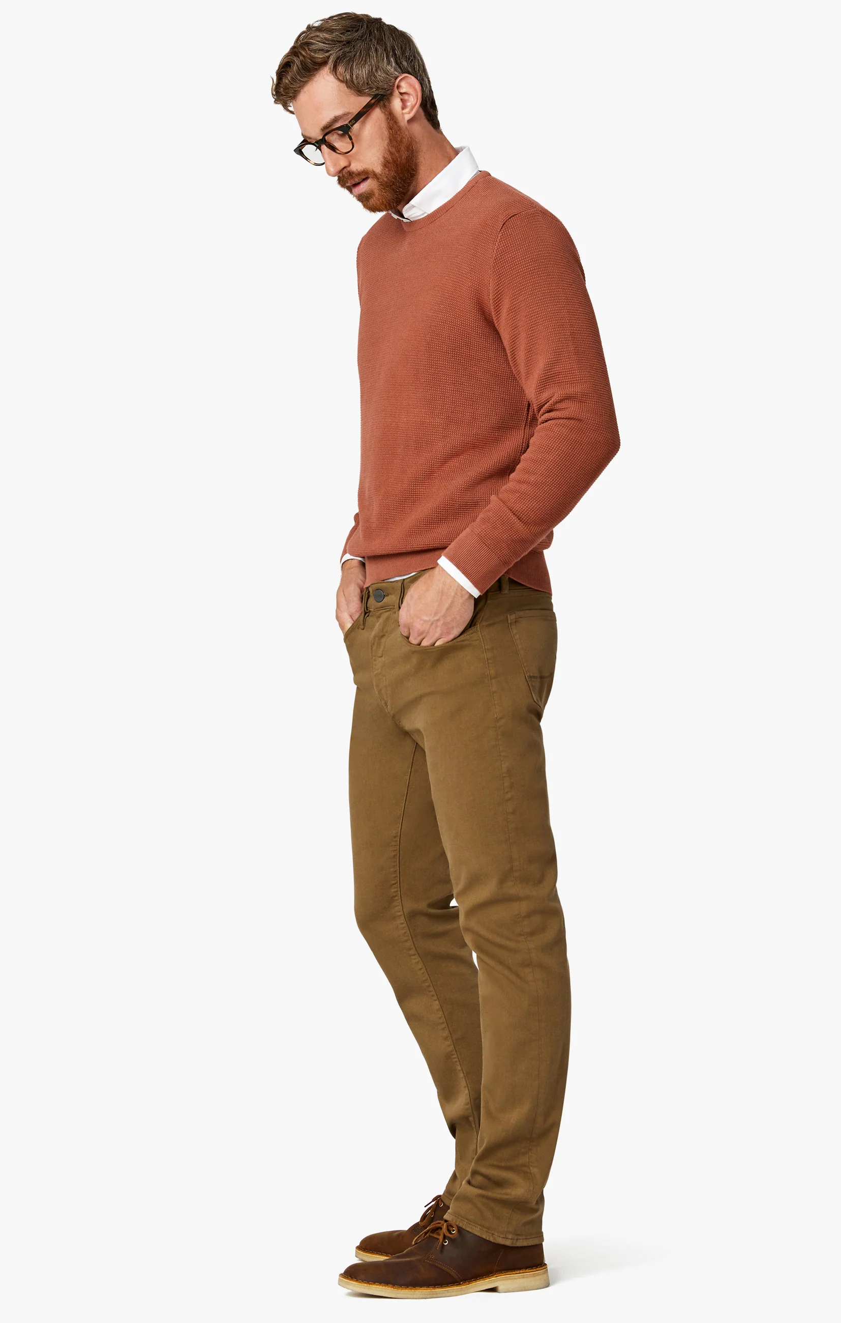 Courage Straight Leg Pants In Tobacco Comfort - Image 3