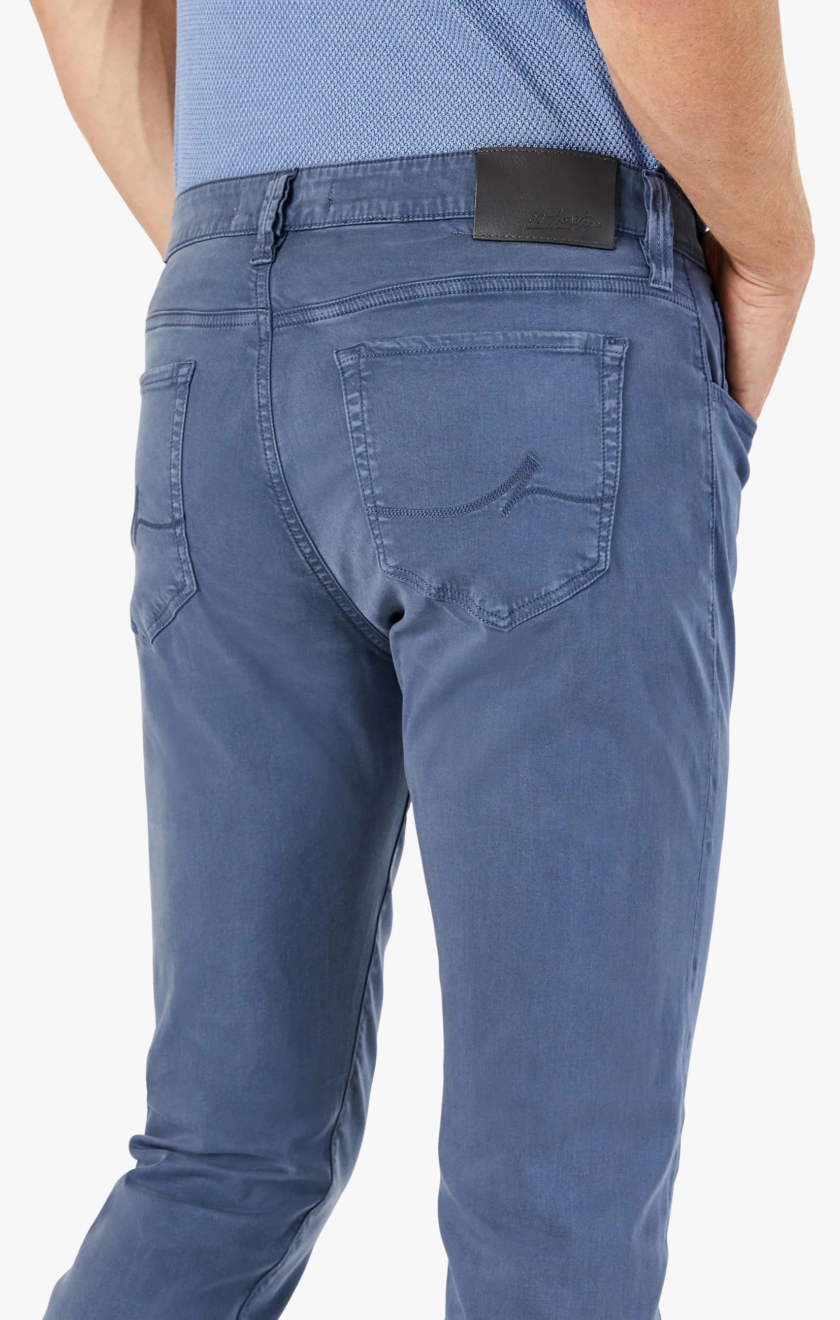 Courage Straight Leg Pants In Vintage Indigo Twill - Image 2
