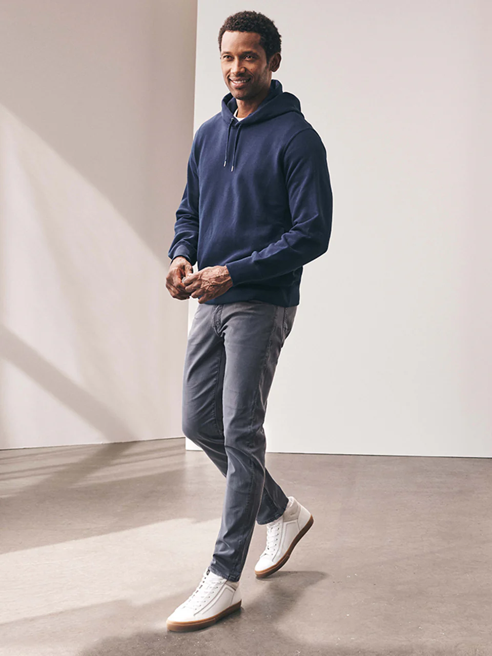 Courage Straight Leg Pants In Vintage Indigo Twill - Image 8